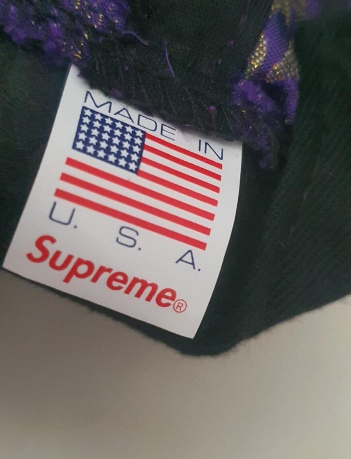 SS17 Supreme Eastern Floral 5-panel Hat Purple