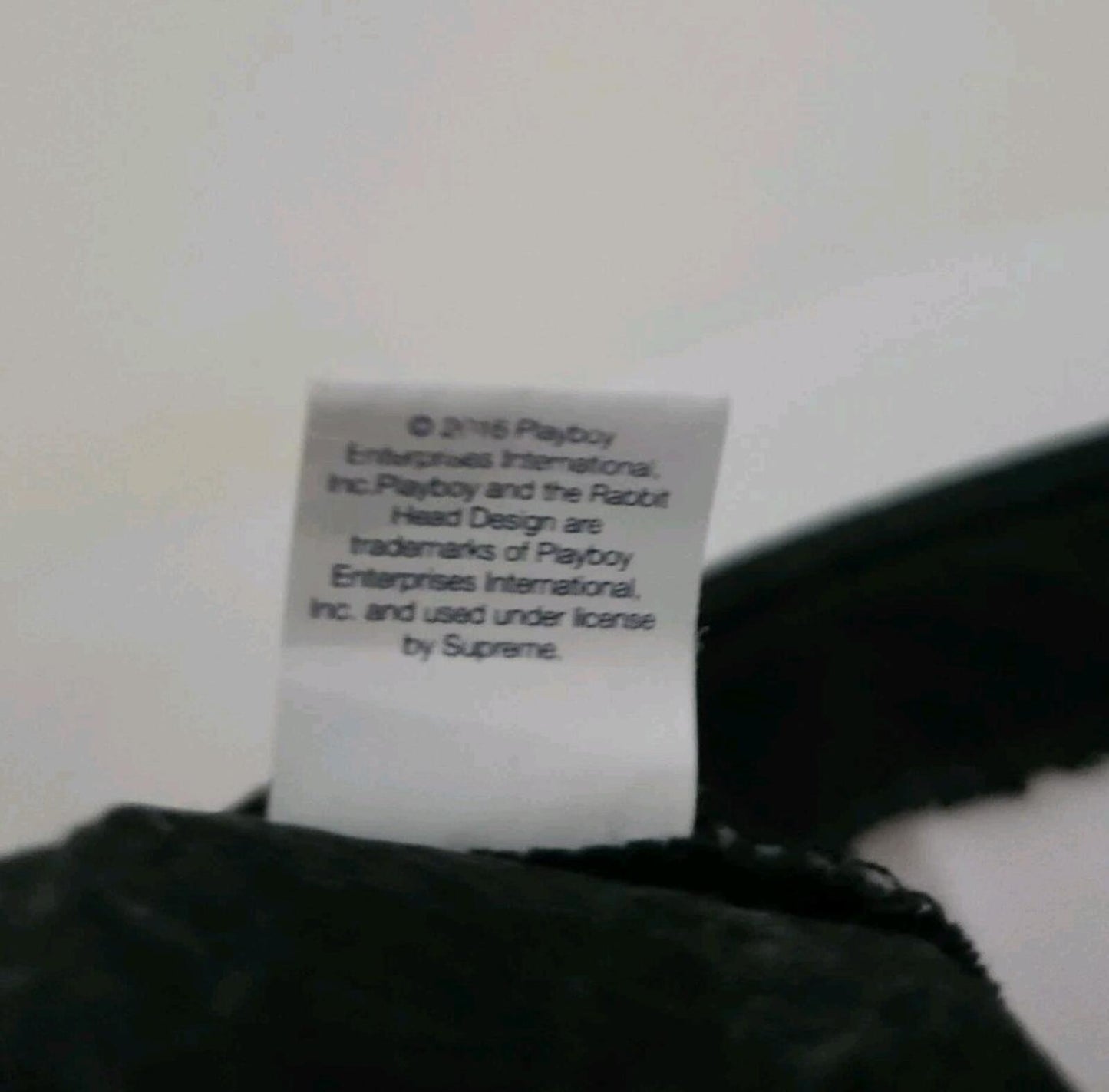 SS16 Supreme Playboy Satin 5-Panel hat white cap 2016 made in USA