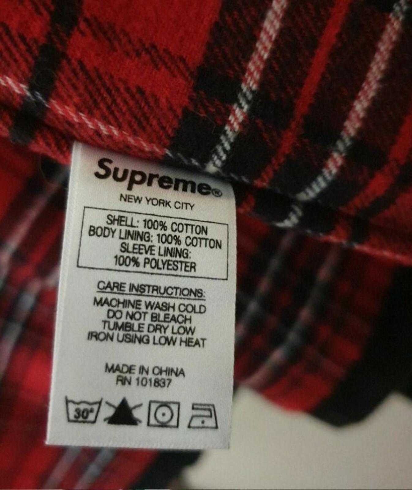 FW17 Supreme Hooded Chore Coat Black Size M