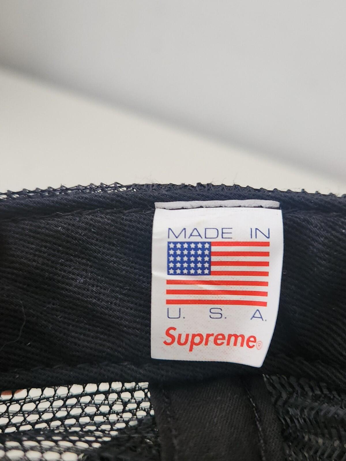 SS17 Supreme Strawberry Mesh Back 5-Panel Cap Schwarz