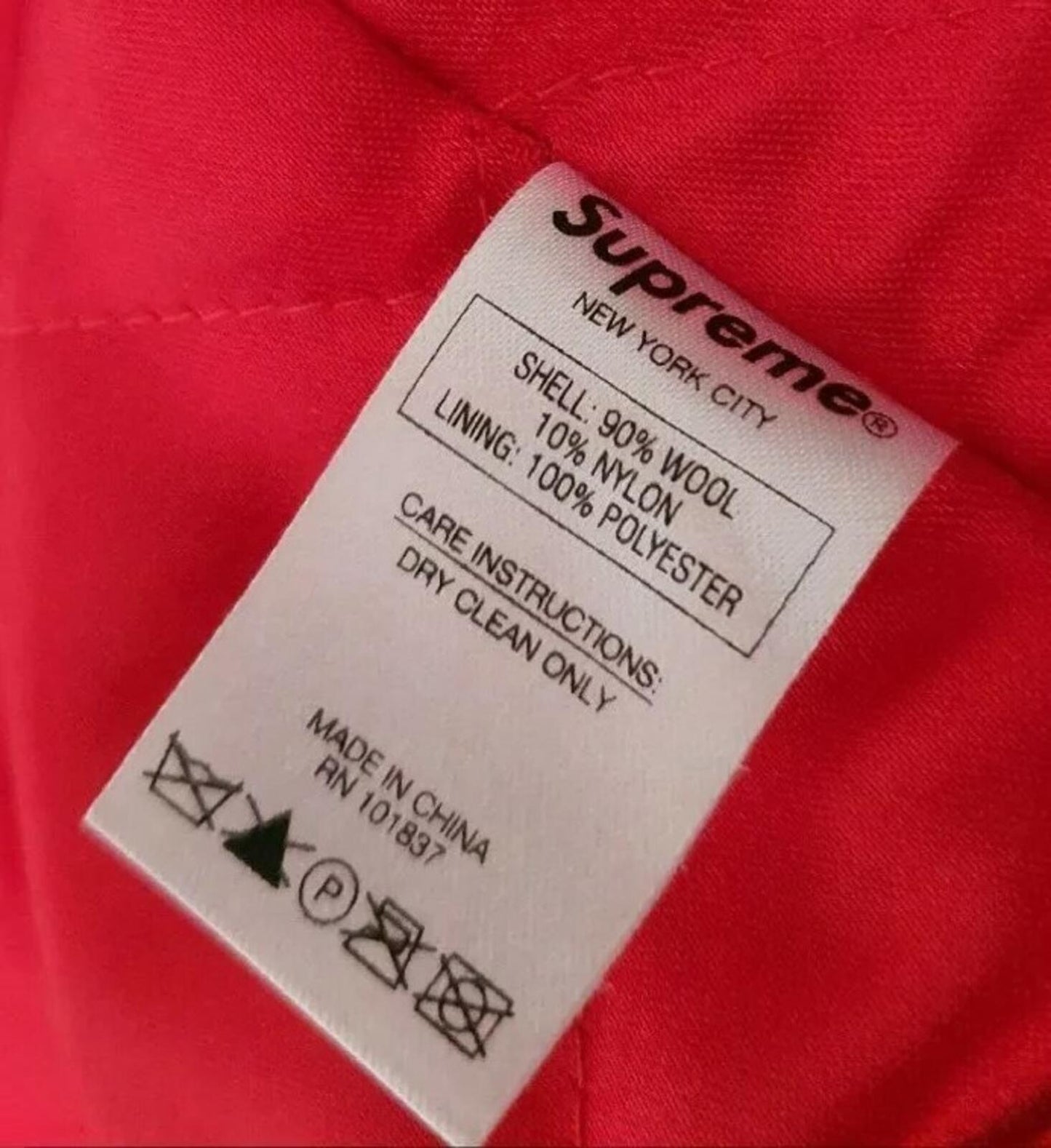 FW14 Supreme Franchise Wool Varsity Jacket Blue Size M