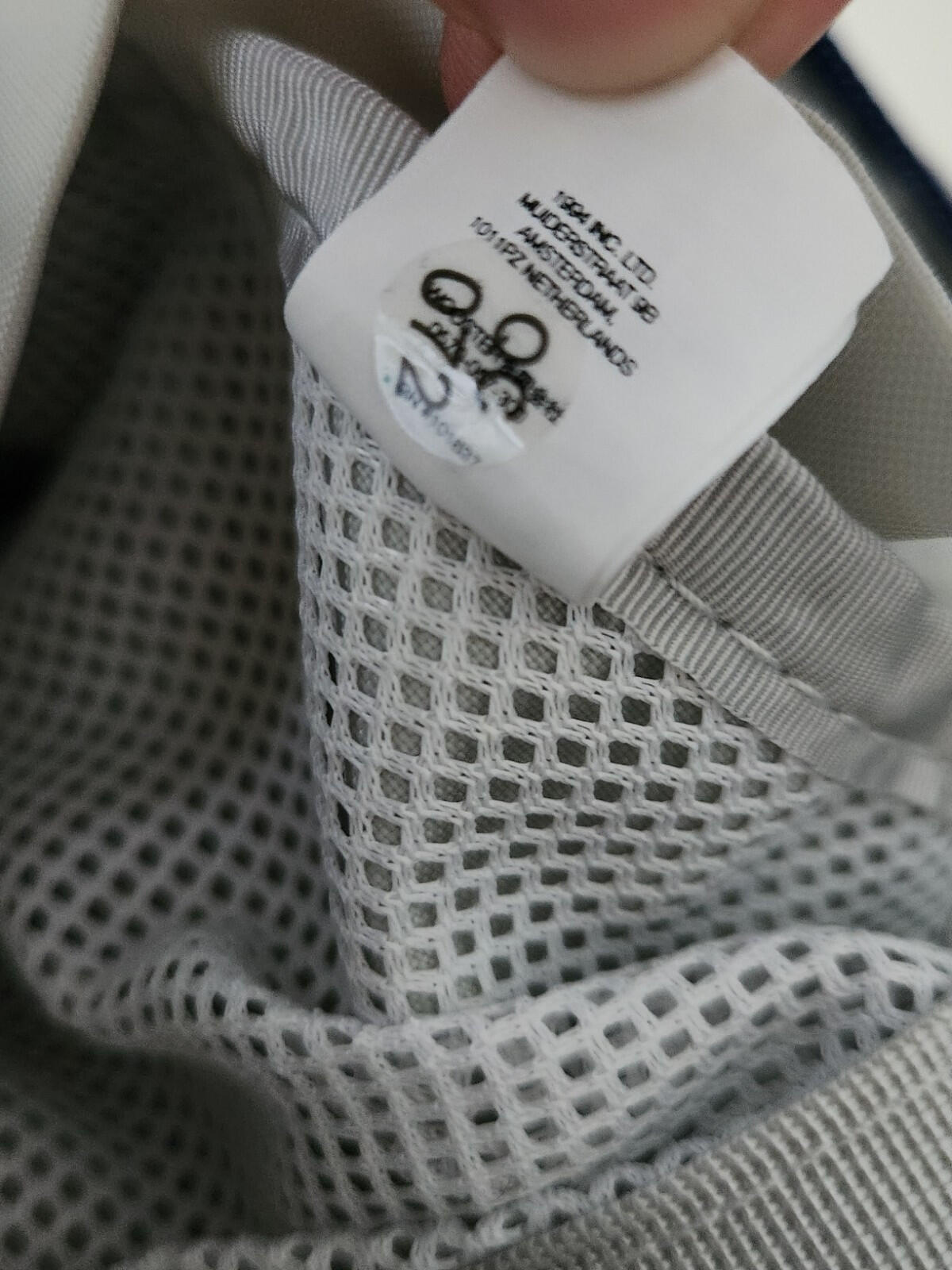 SS22 Supreme kleine Umhängetasche Silber Wasserabweisendes Blue Box Logo