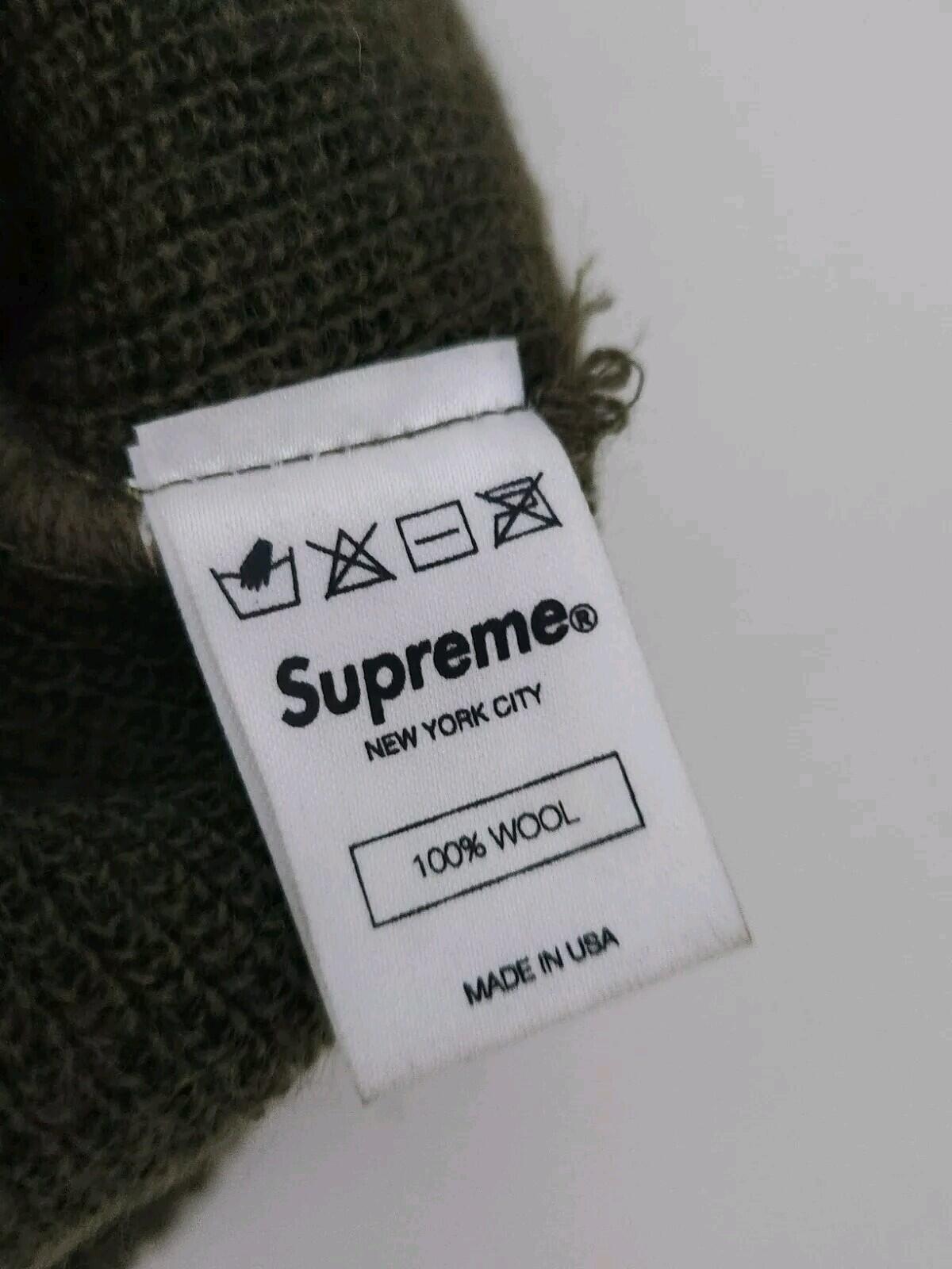 FW10 Supreme Popeye Wollmütze Olive