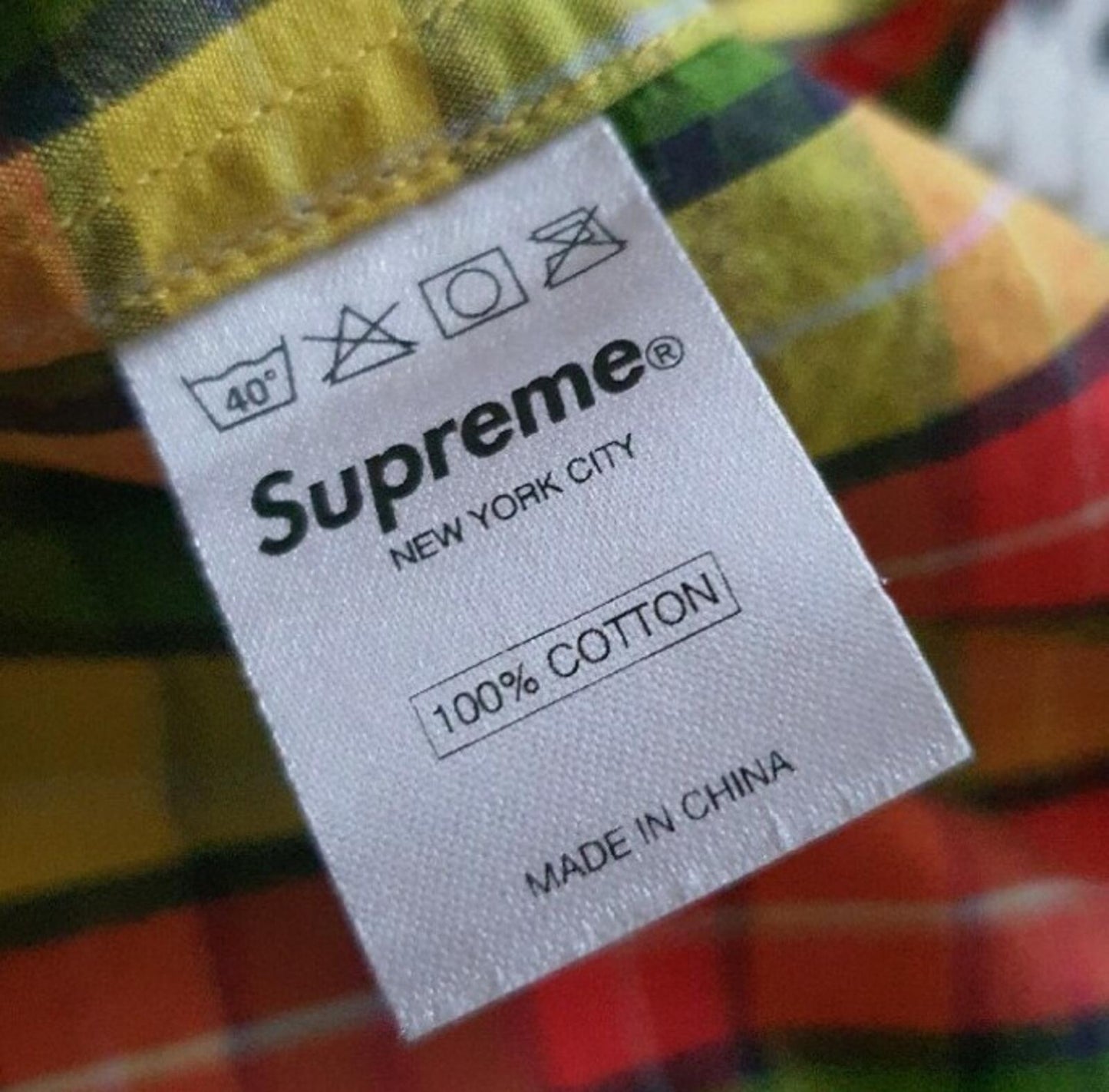SS10 Supreme Factory Plaid S/S Shirt Multicolor Tartan Size S