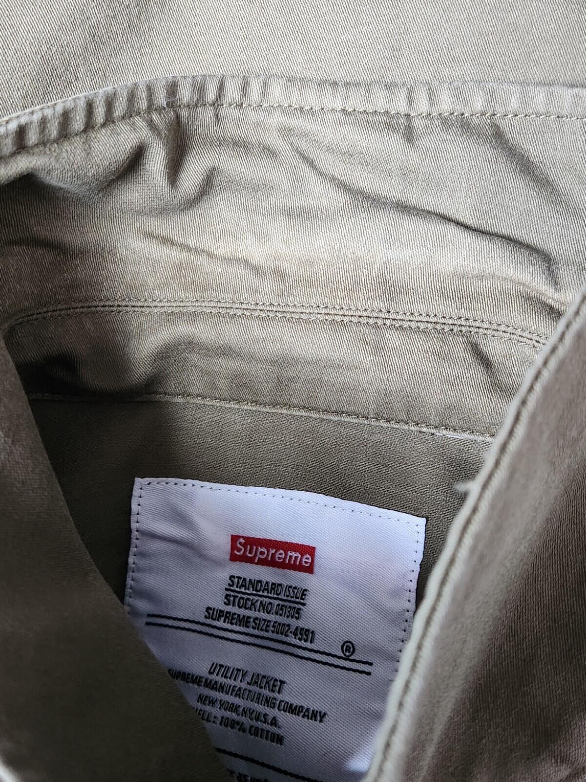 SS13 Supreme Utility Jacket Size M medium Olive 2013 Vintage Rare Shirt Khaki