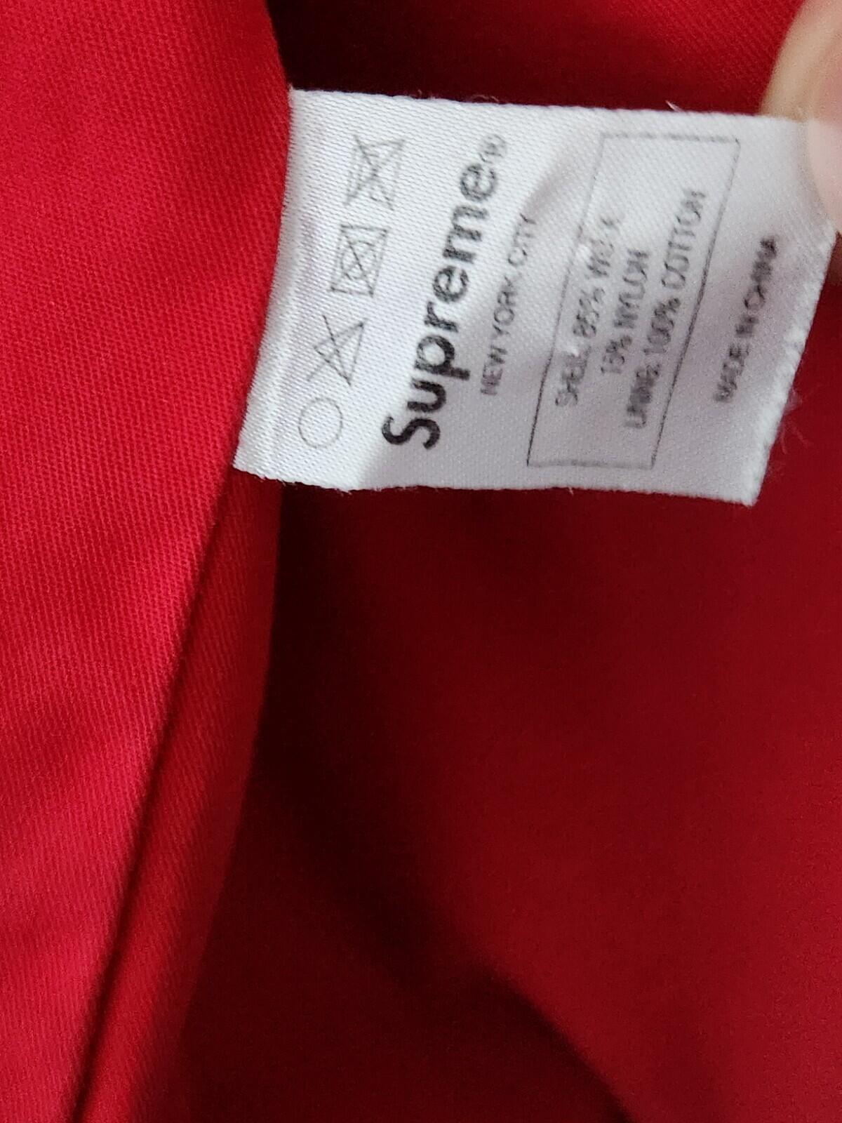FW10 Supreme Woolrich Wool Coat size M Medium Grey Red Jacket Vintage 2010 Rare