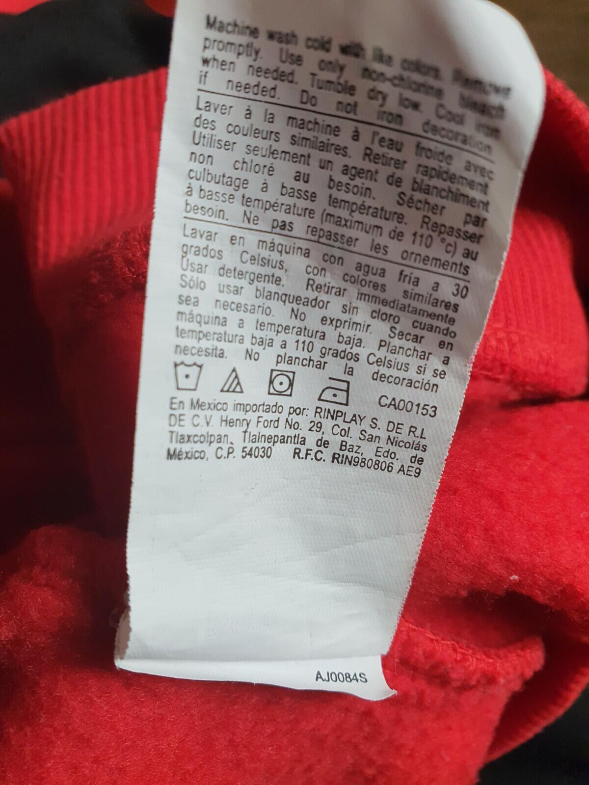 SS14 Supreme x Champion Red Hooded Sweatshirt Size M