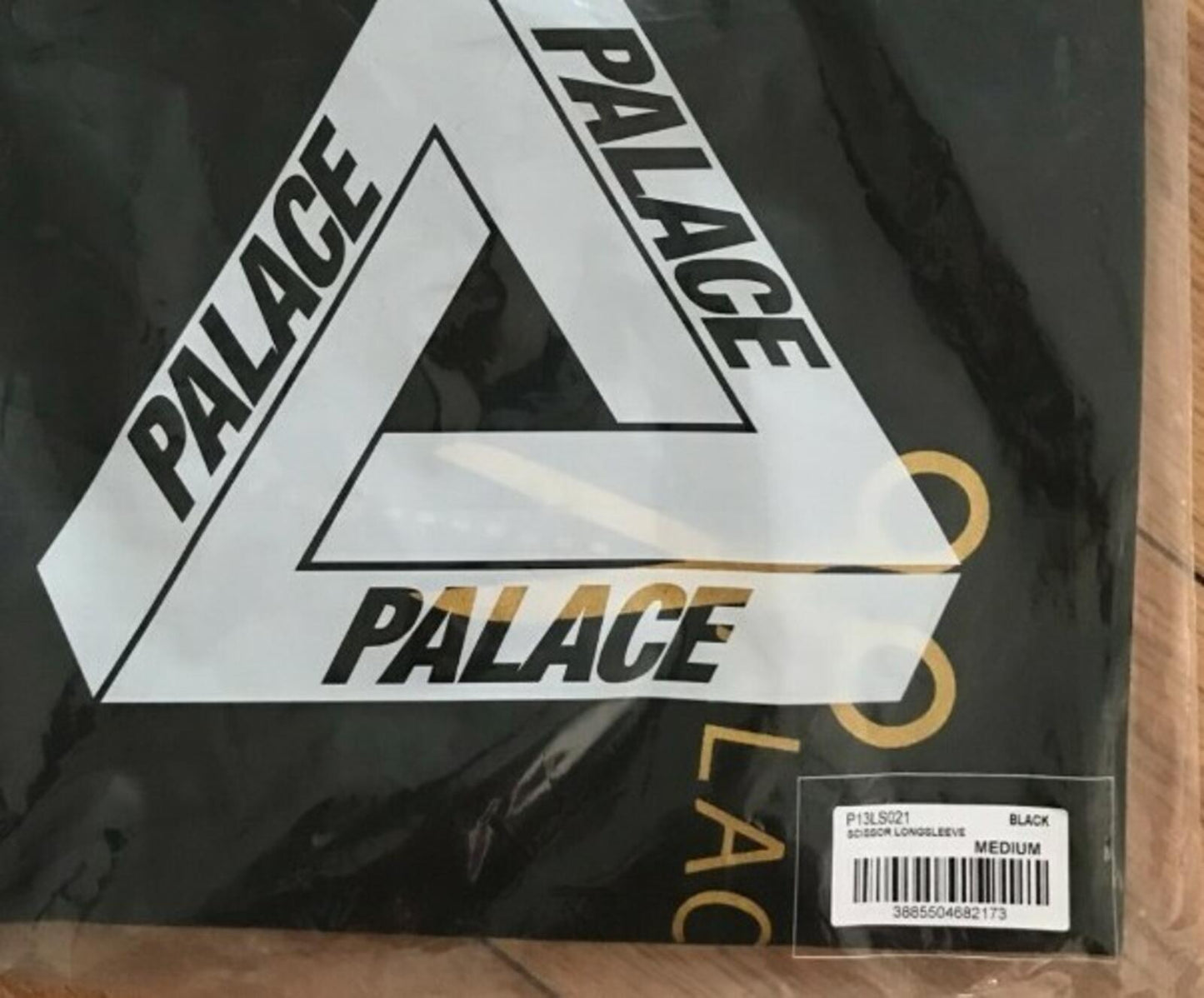 AW17 Palace Scissors black L/S Tee Long sleeve size M T-shirt New in dust bag