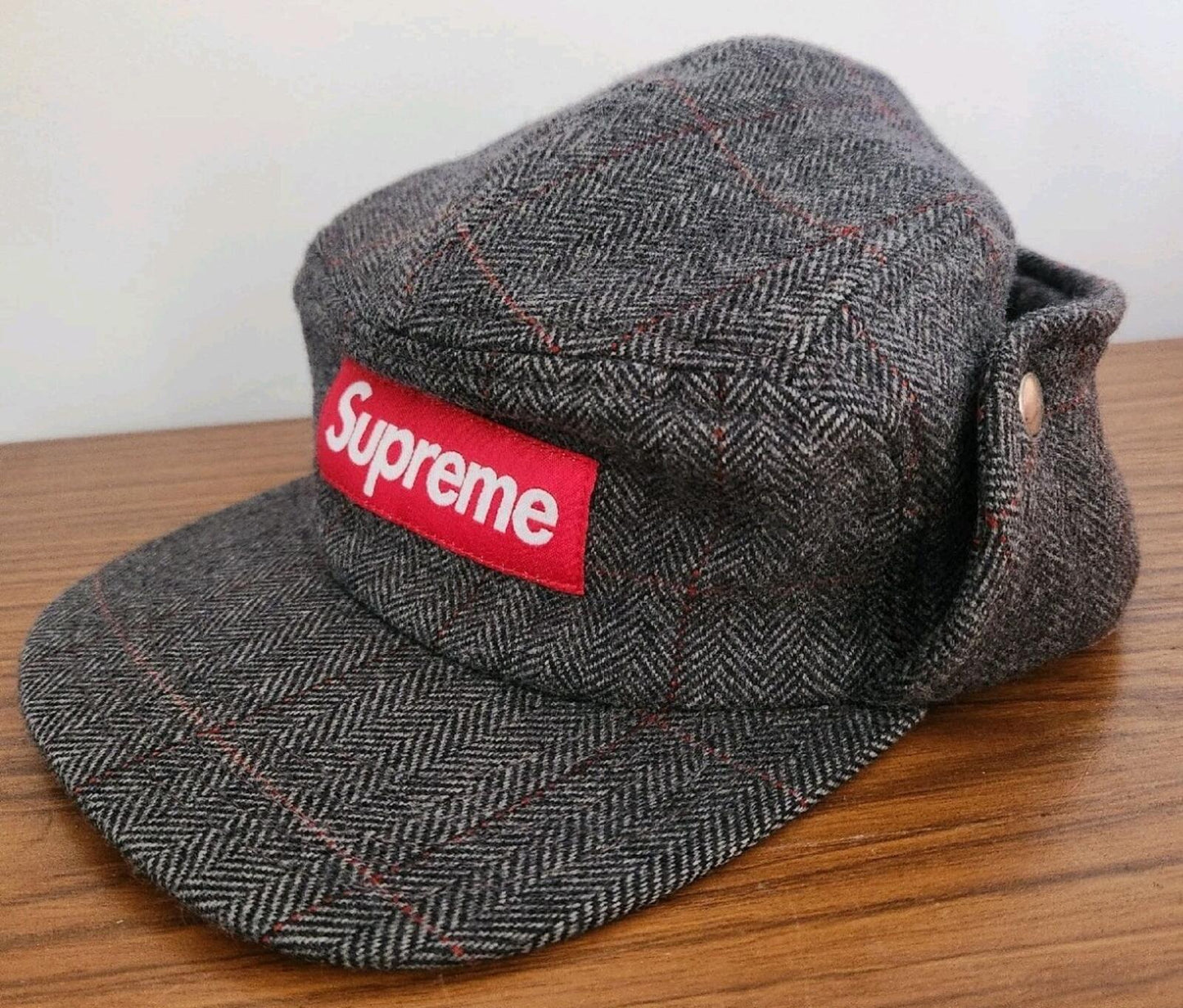 FW11 Supreme Wool Snap Up Trail Hat Hield Classic Cloth Grey Size S/M