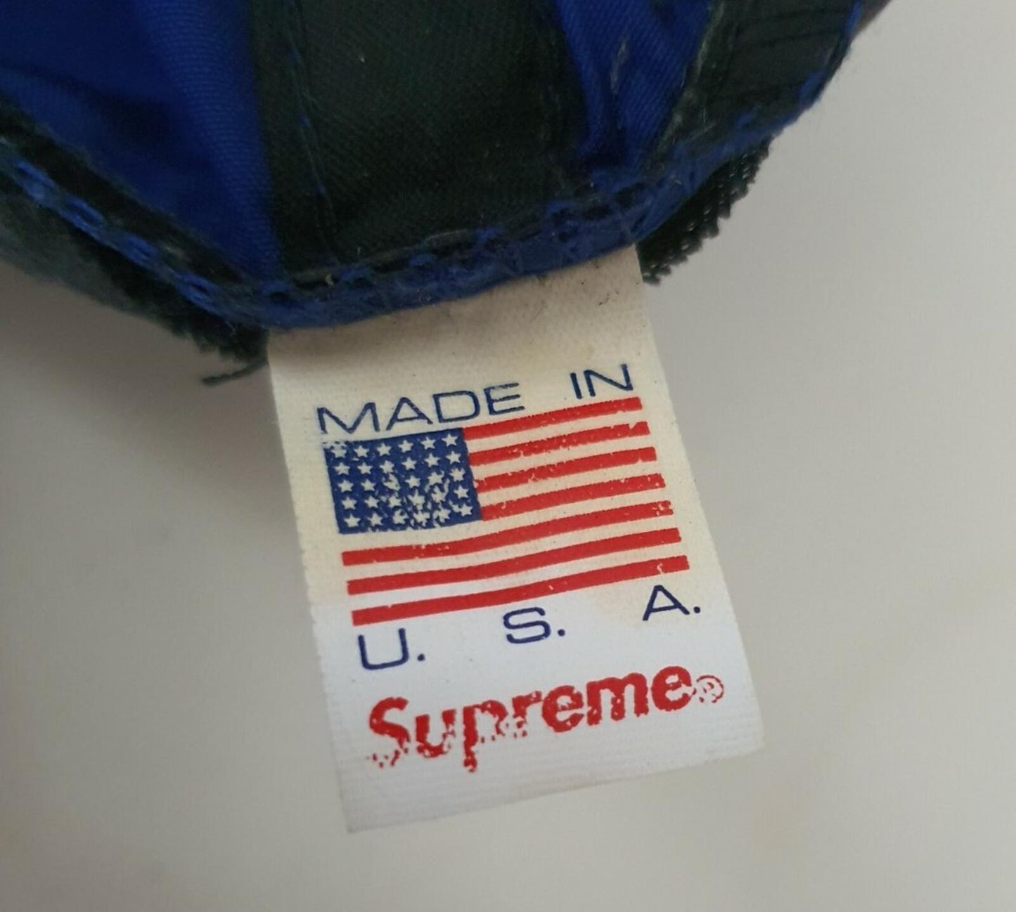 SS09 Supreme x Starter Gonz logo 5-panel cap blue hat vintage Gonzales 2009 Rare