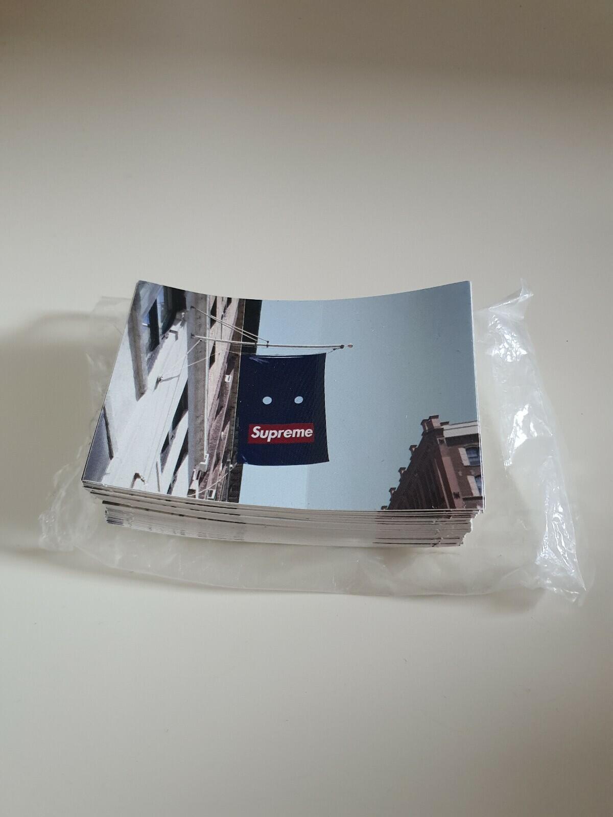 100 FW19 Supreme Banner stickers (1x brick) 100% authentic