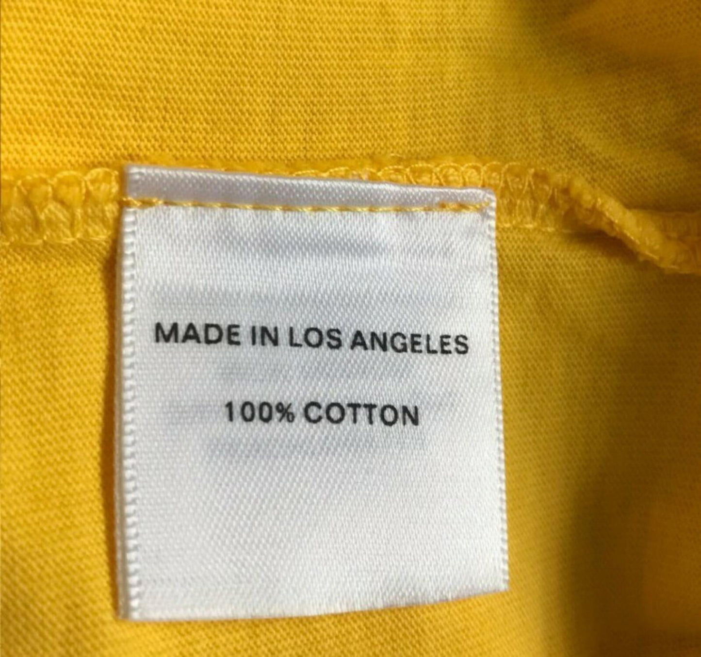 Bianca Chandon x A-1 Record Shop Cockfight yellow Tee size M medium T-shirt New