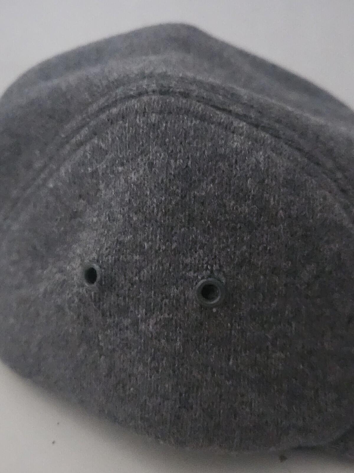 FW14 Supreme Fitted Wool Knit Camp Cap Grey Size M / L