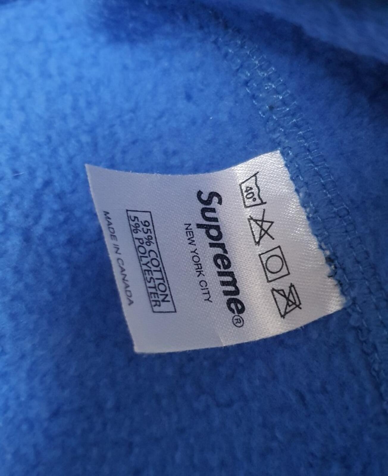 SS09 Supreme Neighborhood Zip Up Hooded Sweatshirt Blue Size XL 4