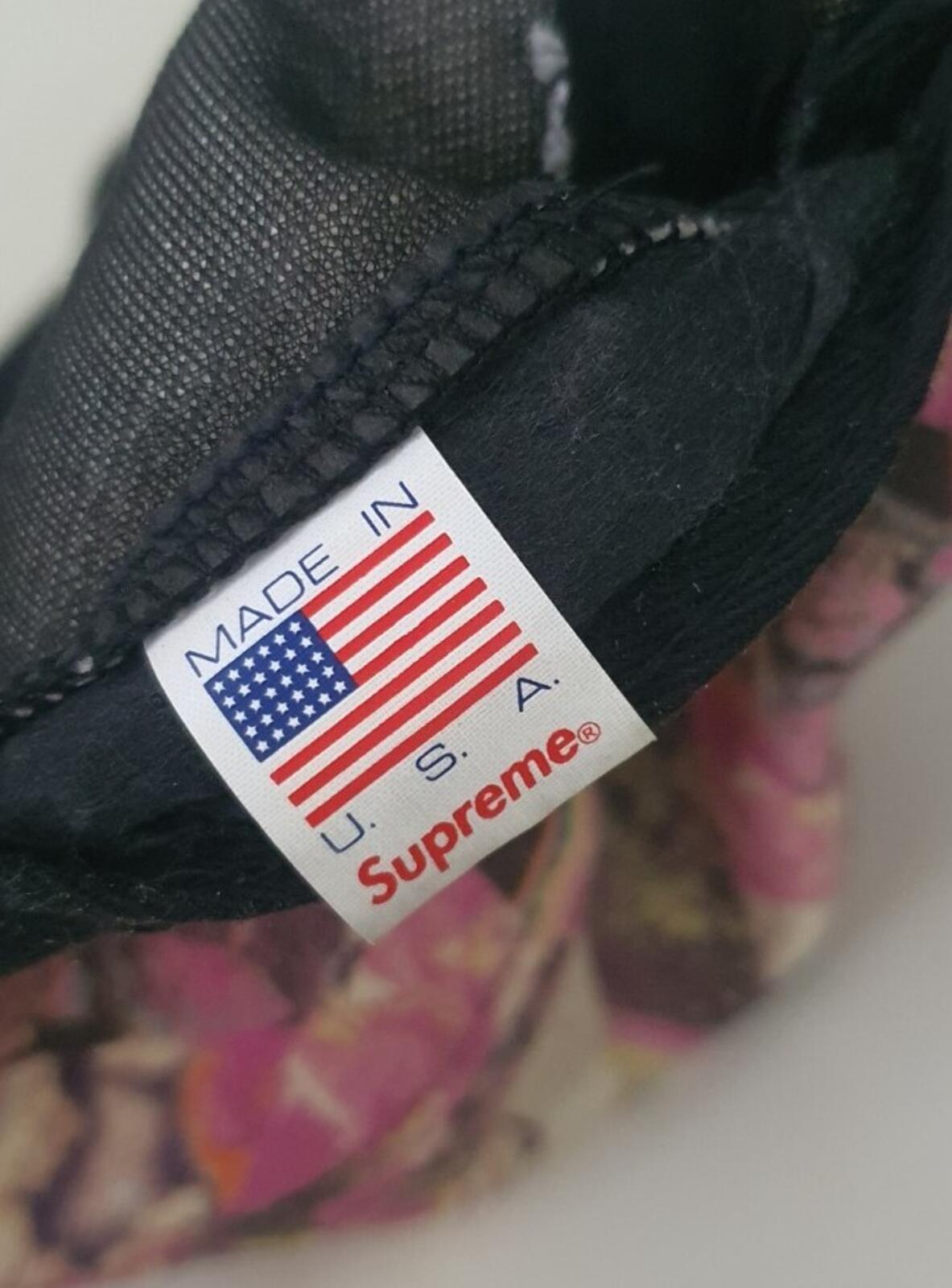 FW13 Supreme x Liberty Art Fabrics Thorgerson Camp Cap Seltener Vintage Hut Box Logo