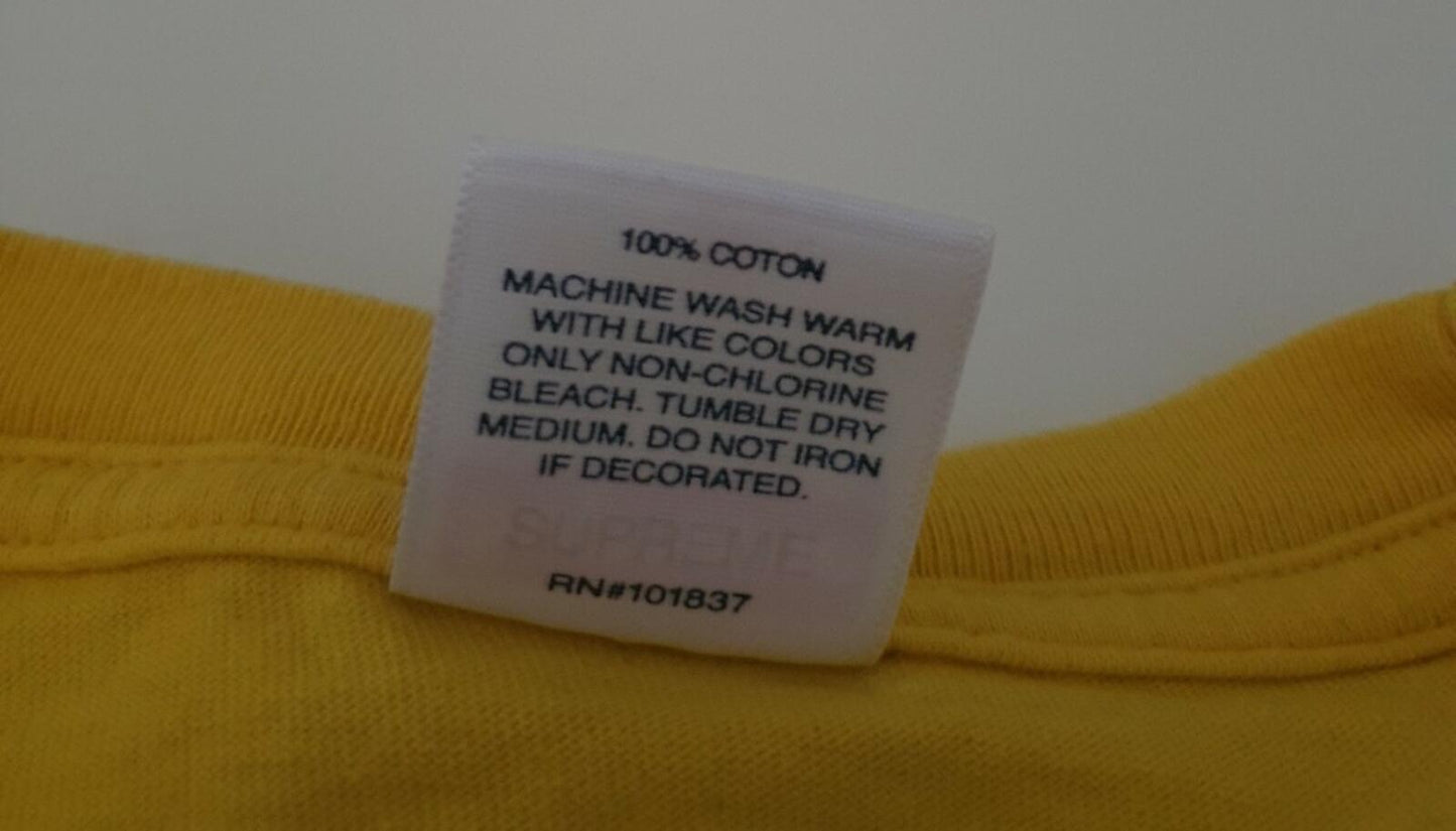 SS20 Supreme Motion tee Size M medium yellow T-shirt