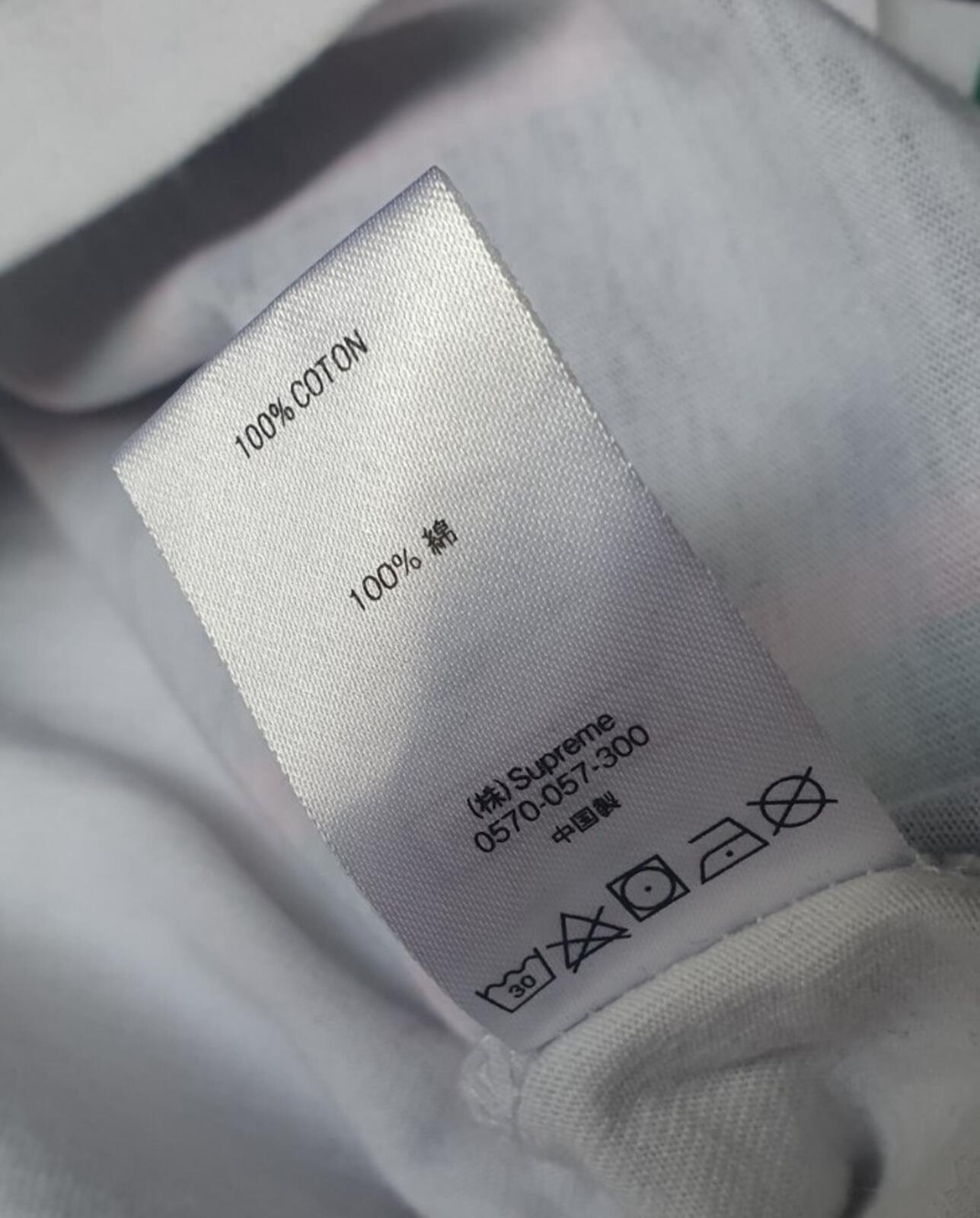 FW20 Supreme World Class L/S top size M medium white cotton jersey crewneck