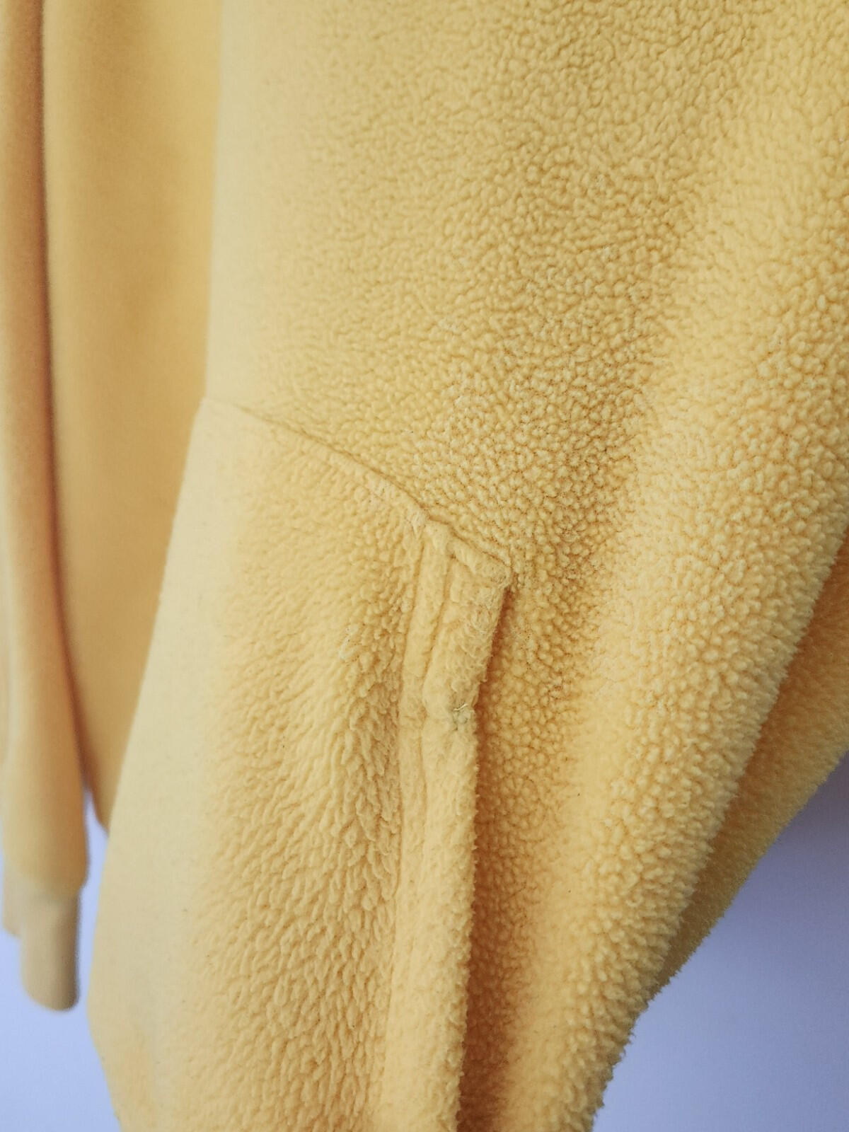 FW18 Supreme Polartec Hooded Sweatshirt Fleece Yellow M