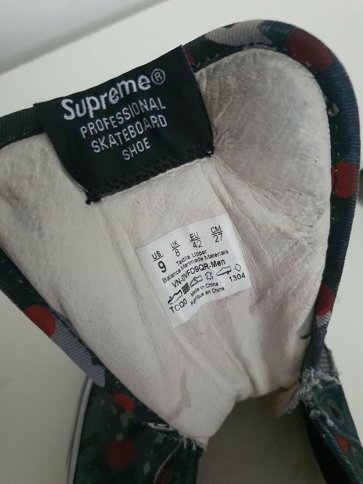 SS13 Supreme Vans x CDG Shirt Half Cab Pro US 9 UK 8 EUR 42 digi camo Trainers