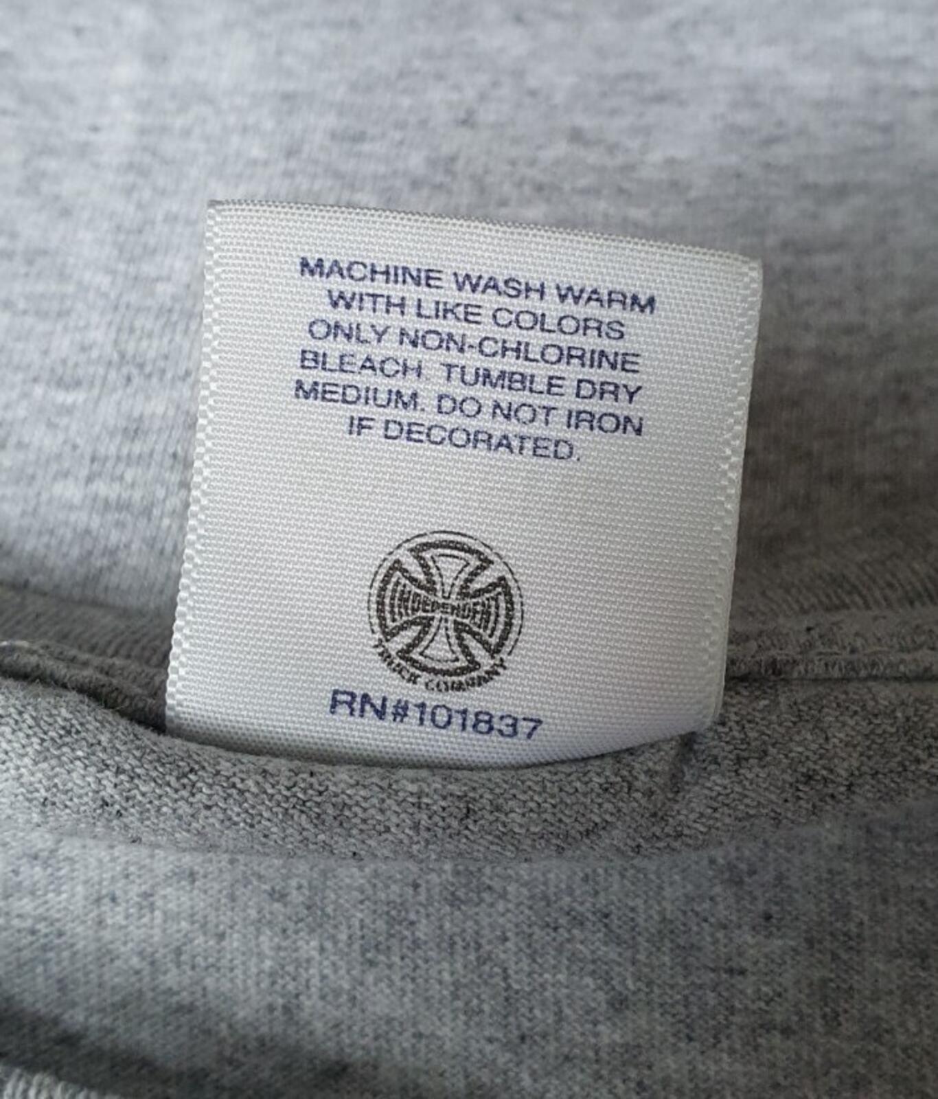 FW17 Supreme x Independent L/S tee Heather grey Long sleeve medium M T-shirt