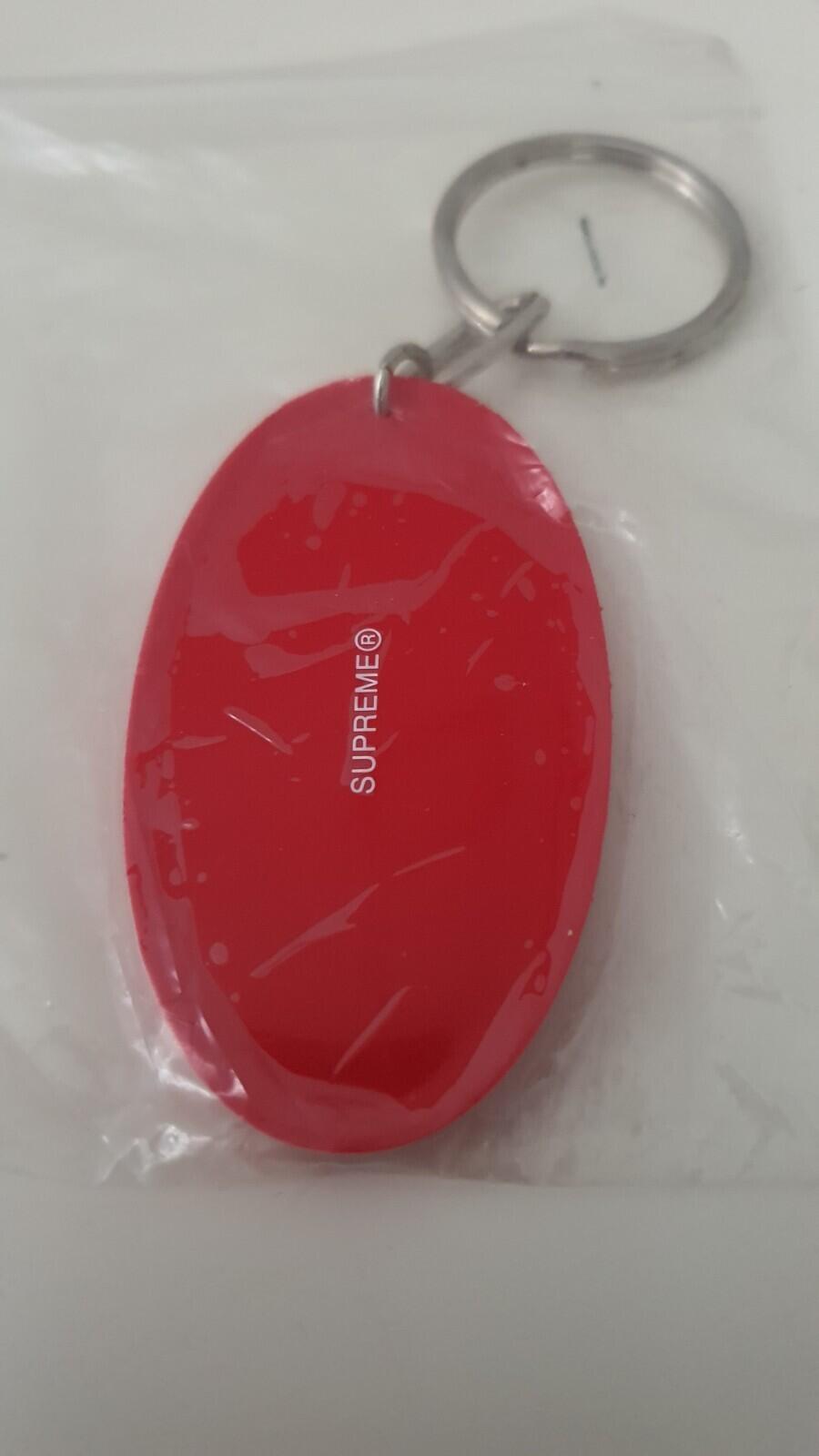 SS17 Supreme 666 keychain red plastic keyring New and unopened Accessory