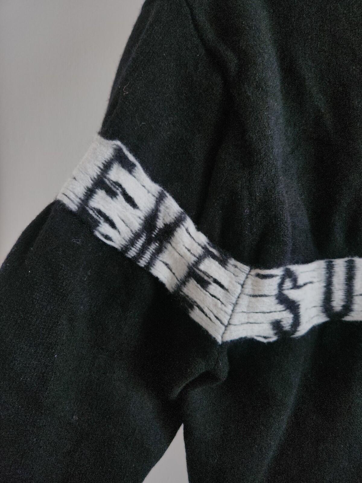 SS21 Supreme Inside Out Logo Sweater size S Small black jumper merino wool