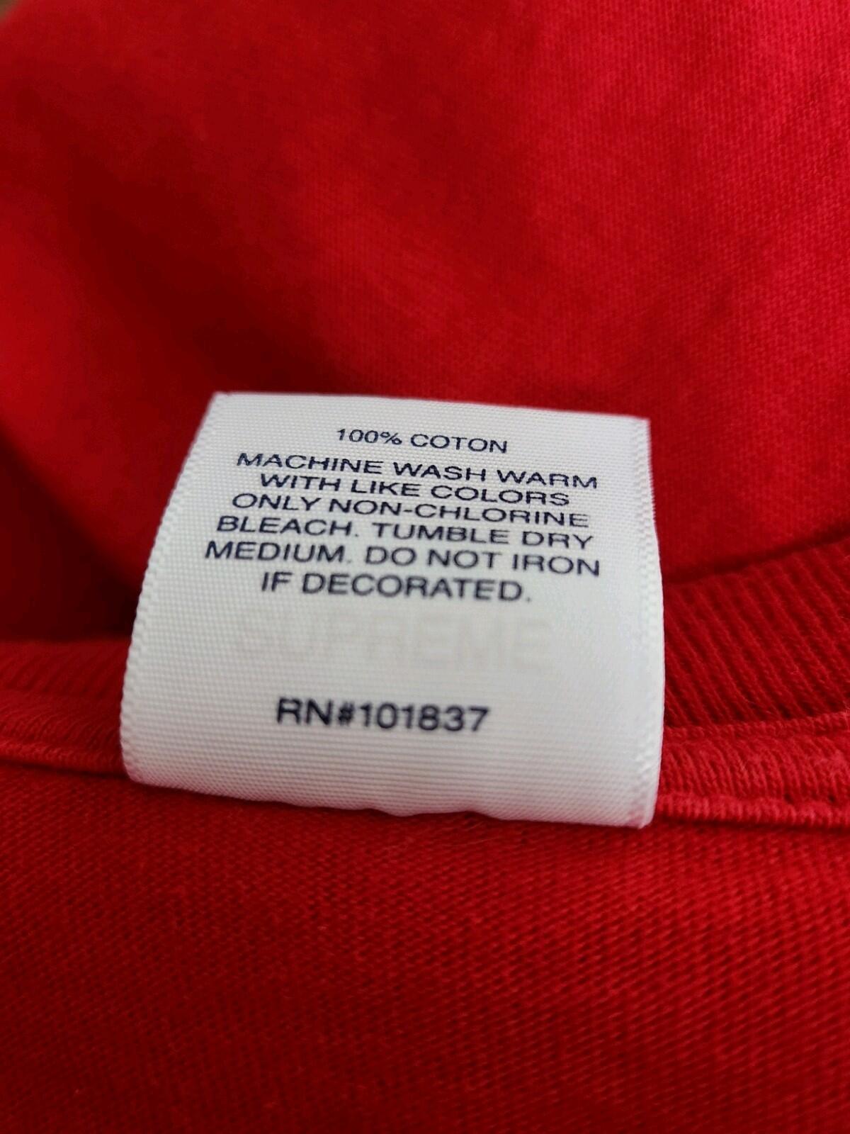 FW18 Supreme 1994 L/S Tee Red Longsleeve T-shirt Size L Large Top