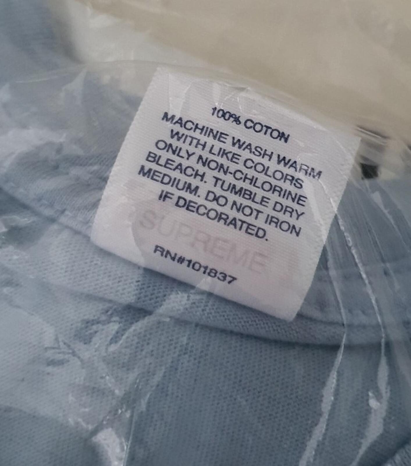 SS19 Supreme Buju Banton Photo Tee size L large T-shirt light blue New Unopened
