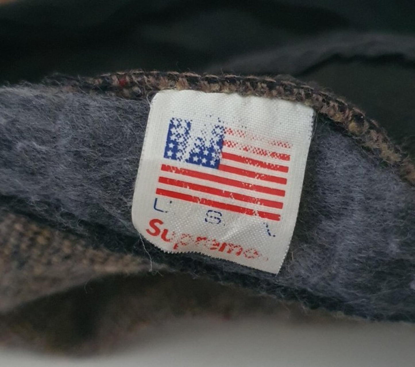 FW11 Supreme Donegal Wool Suede Visor Camp Cap grey Hat vintage 2011 Very Rare