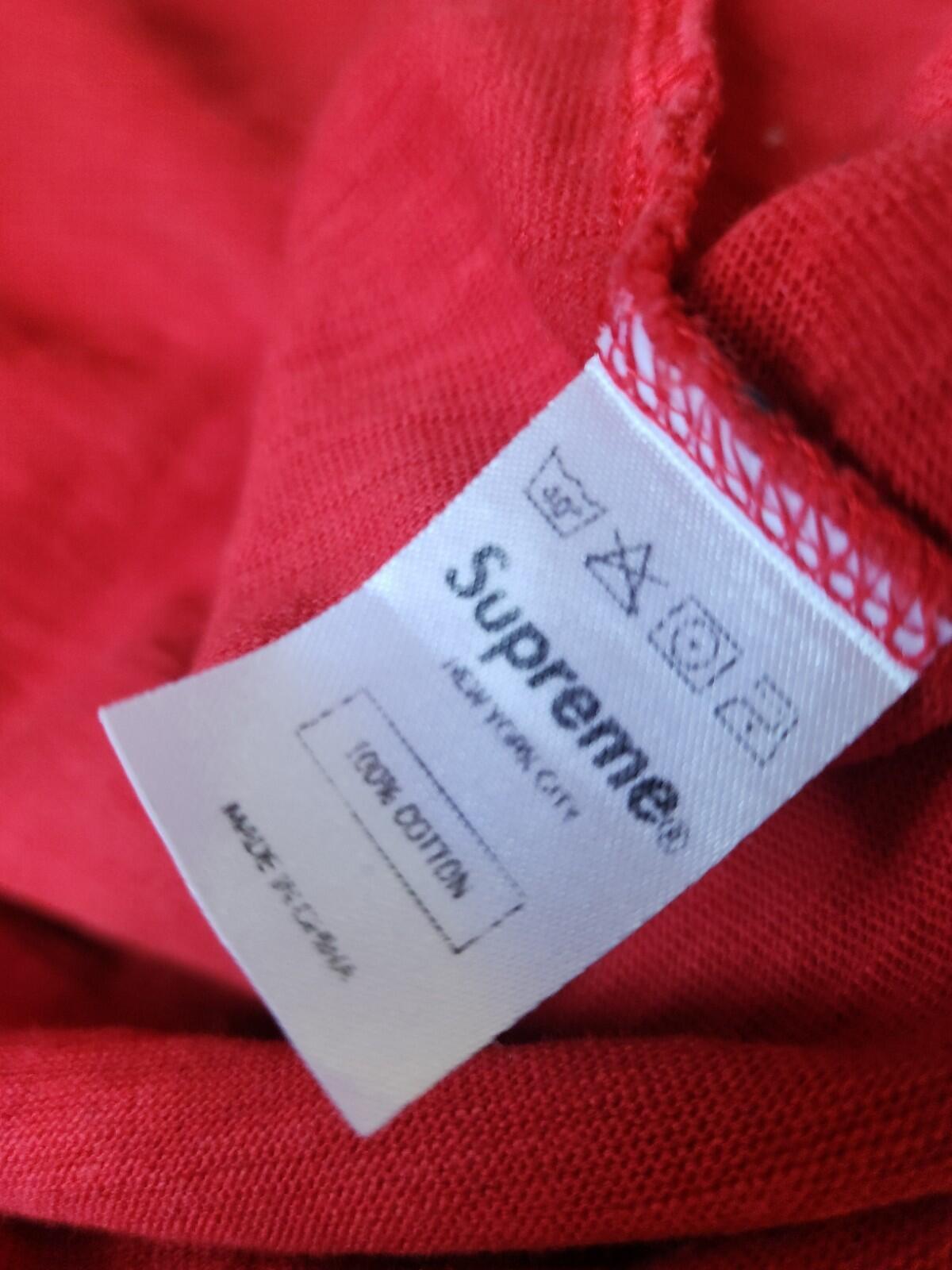 FW12 Supreme Reflective Top long sleeve L/S tee L large t-shirt Red FW12 vintage