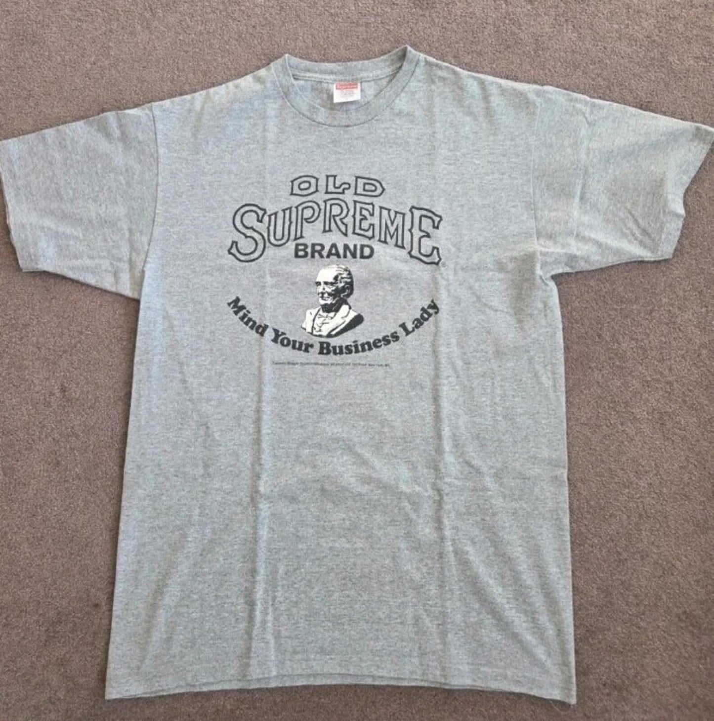 SS11 Supreme Mind Your Business Tee Heather Grey Size L