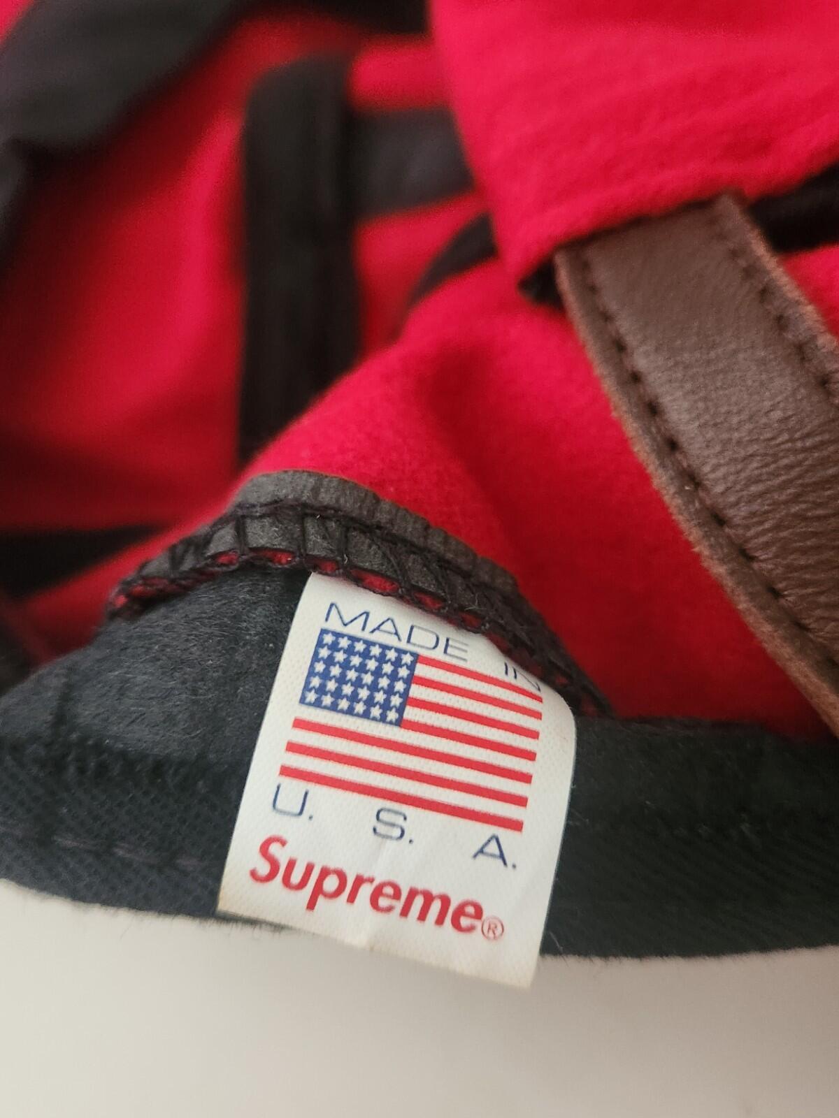FW17 Supreme Loro Piana Wool Camp Cap Hut Rot Meisterwerk