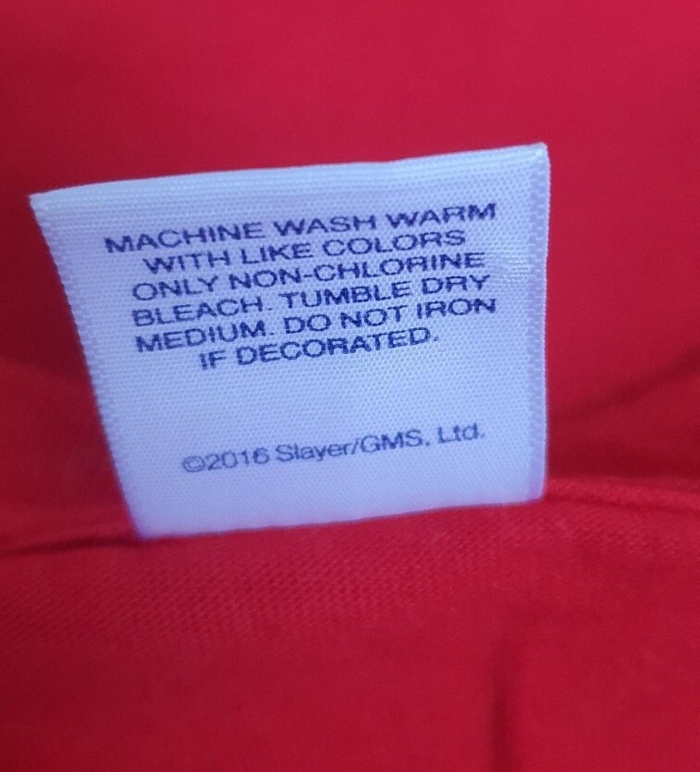 FW16 Supreme x Slayer South Of Heaven tee red M medium T-shirt
