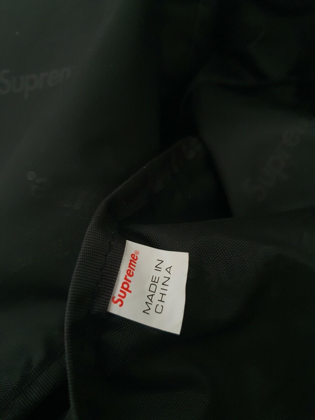 FW19 Supreme black duffle bag messenger box logo Water Resistant Duffel Gym