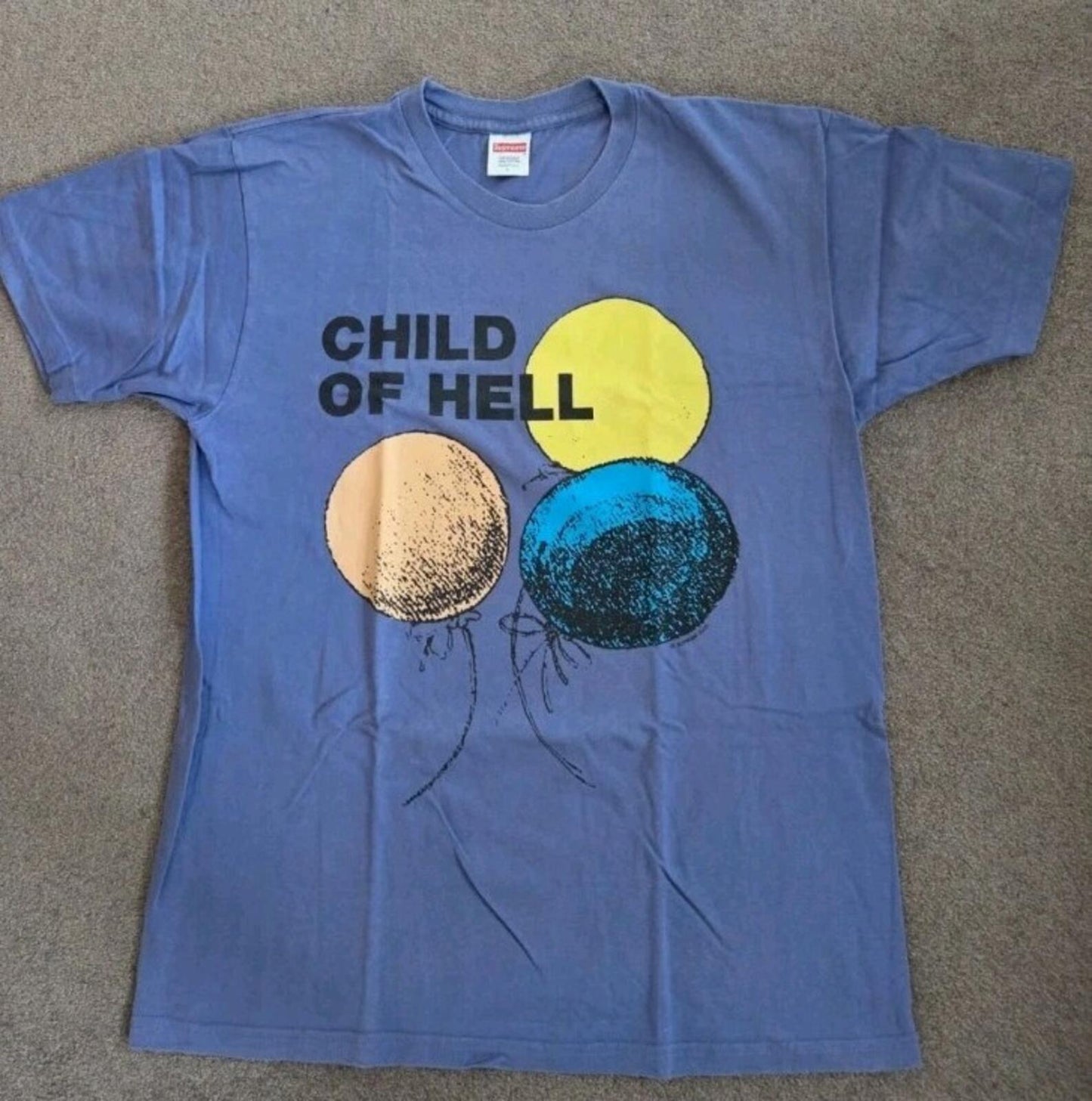 FW15 Supreme Child Of Hell Tee Purple Size L
