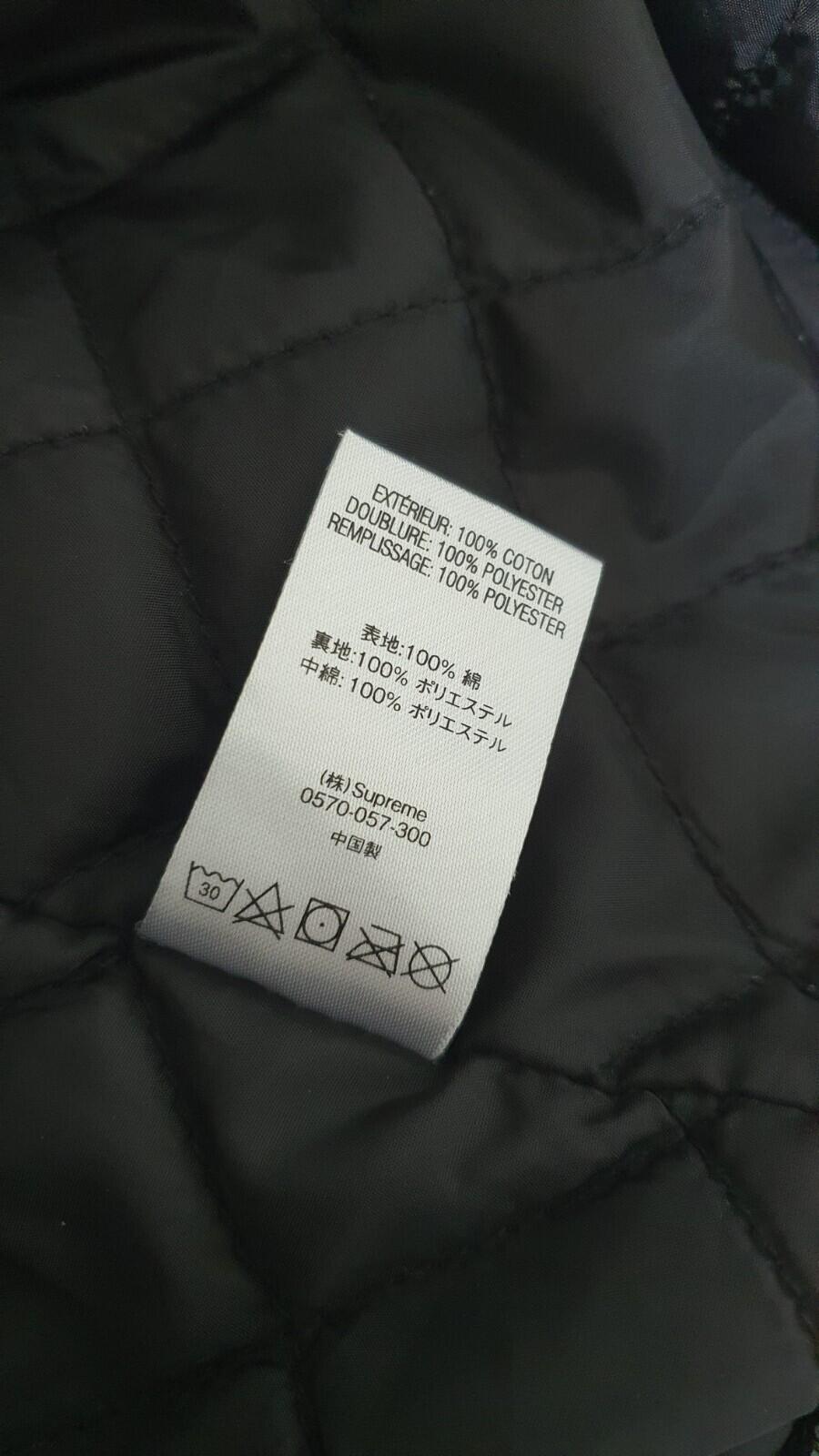FW19 Supreme Quilted Hooded Plaid Shirt Black Size XL