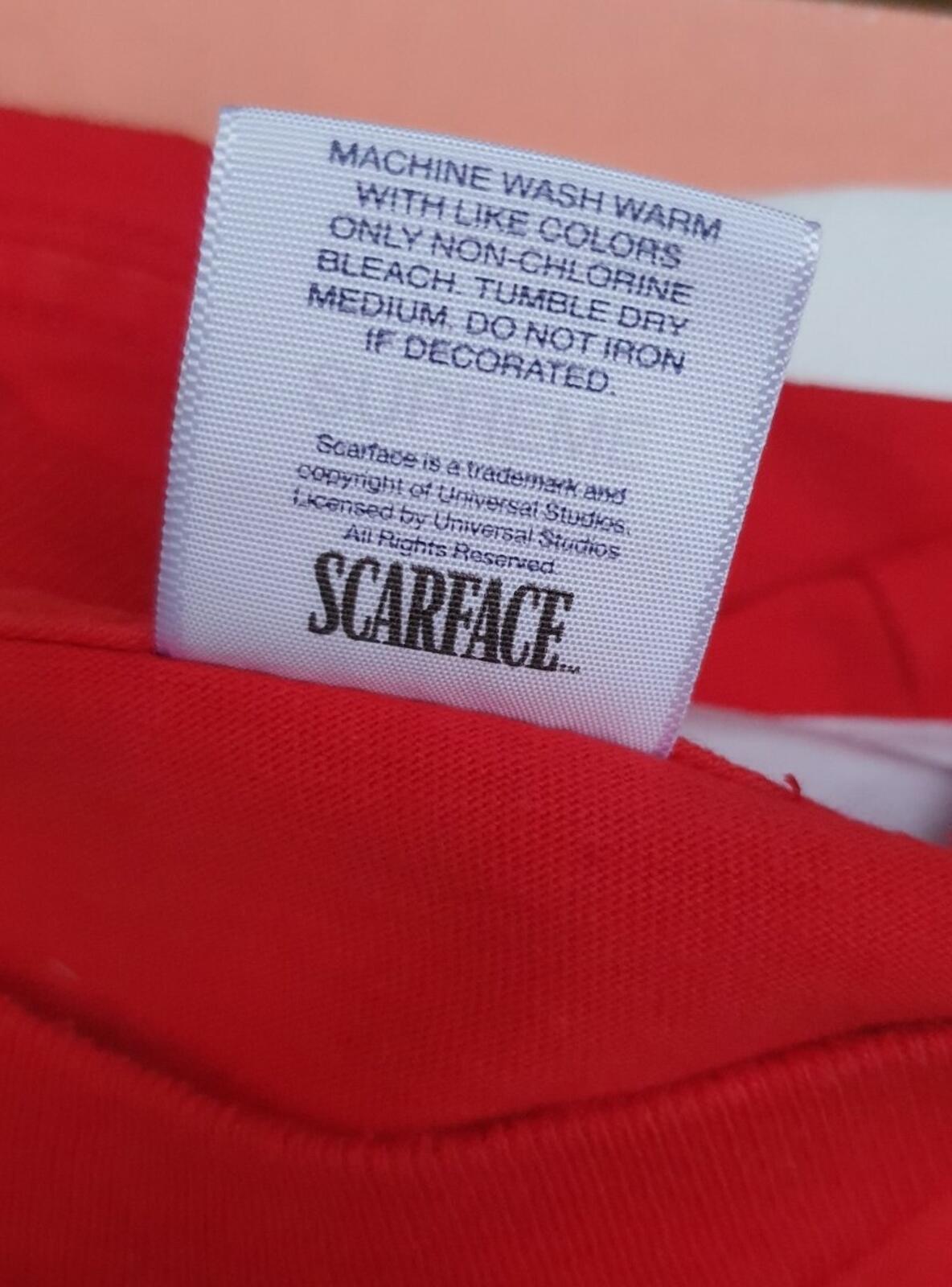 FW17 Supreme x Scarface Split Tee Red Size L