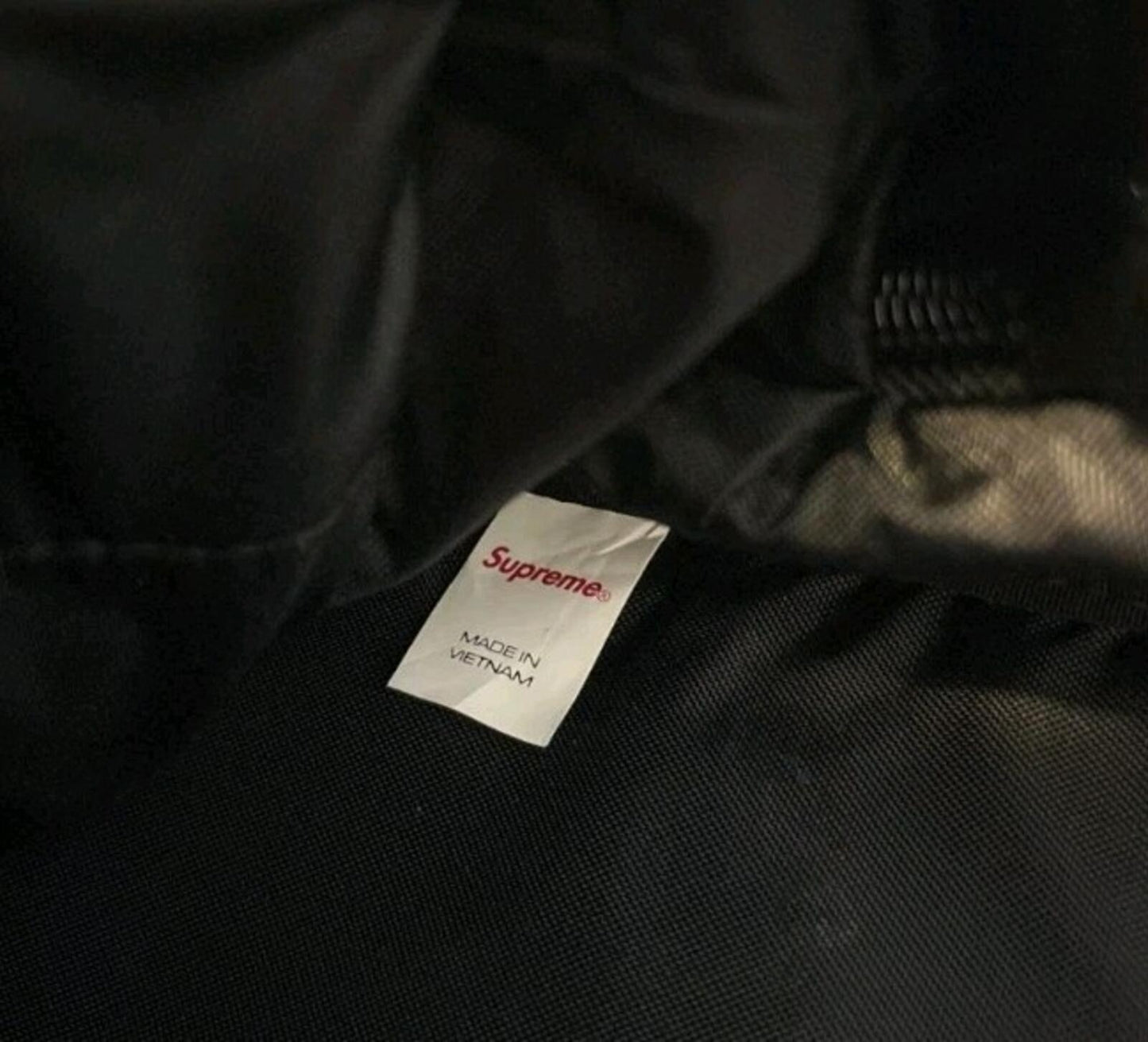 FW22 Supreme Backpack Black Water Resistant Bag