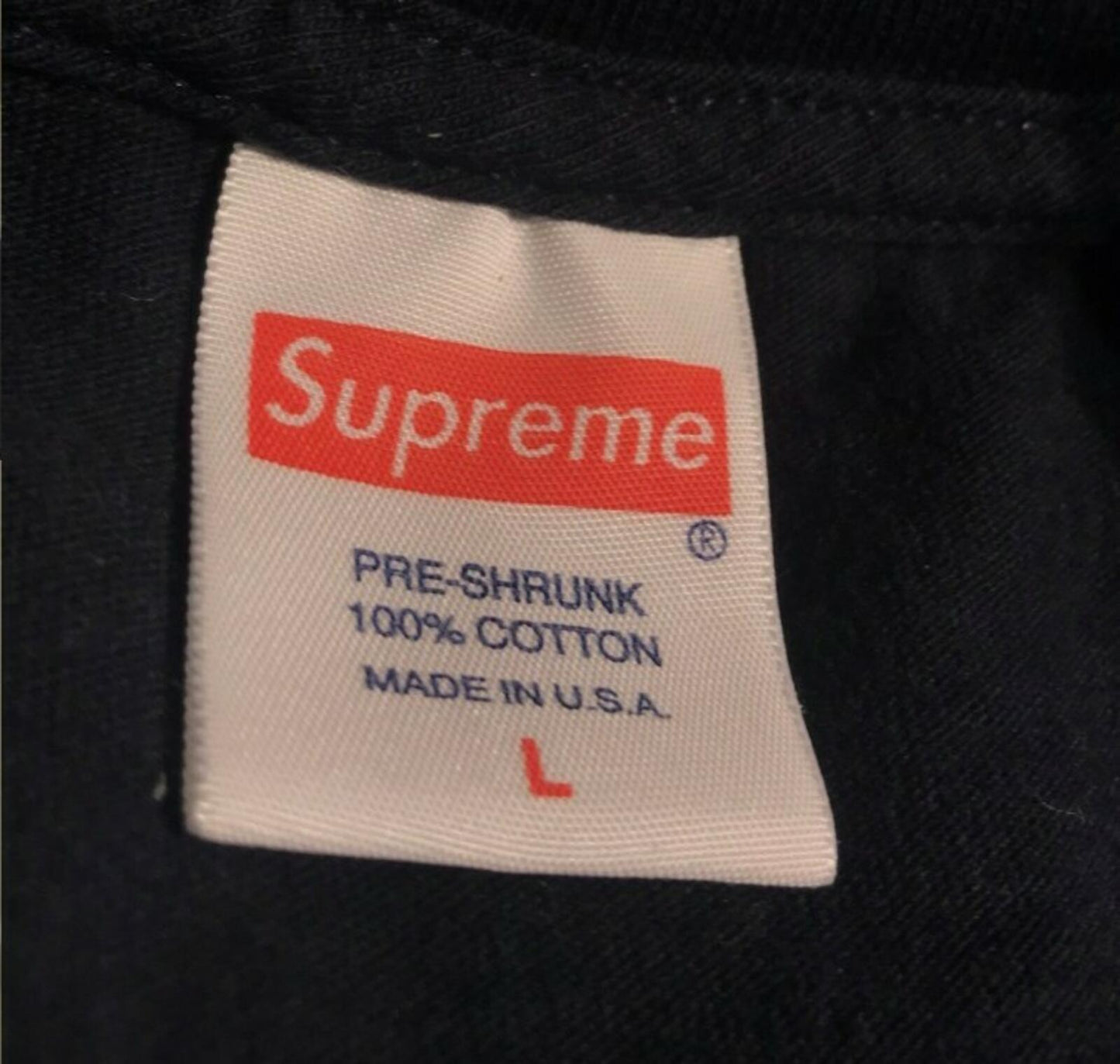 SS15 Supreme KIDS Hand Tee Navy Size L Jesus Christ