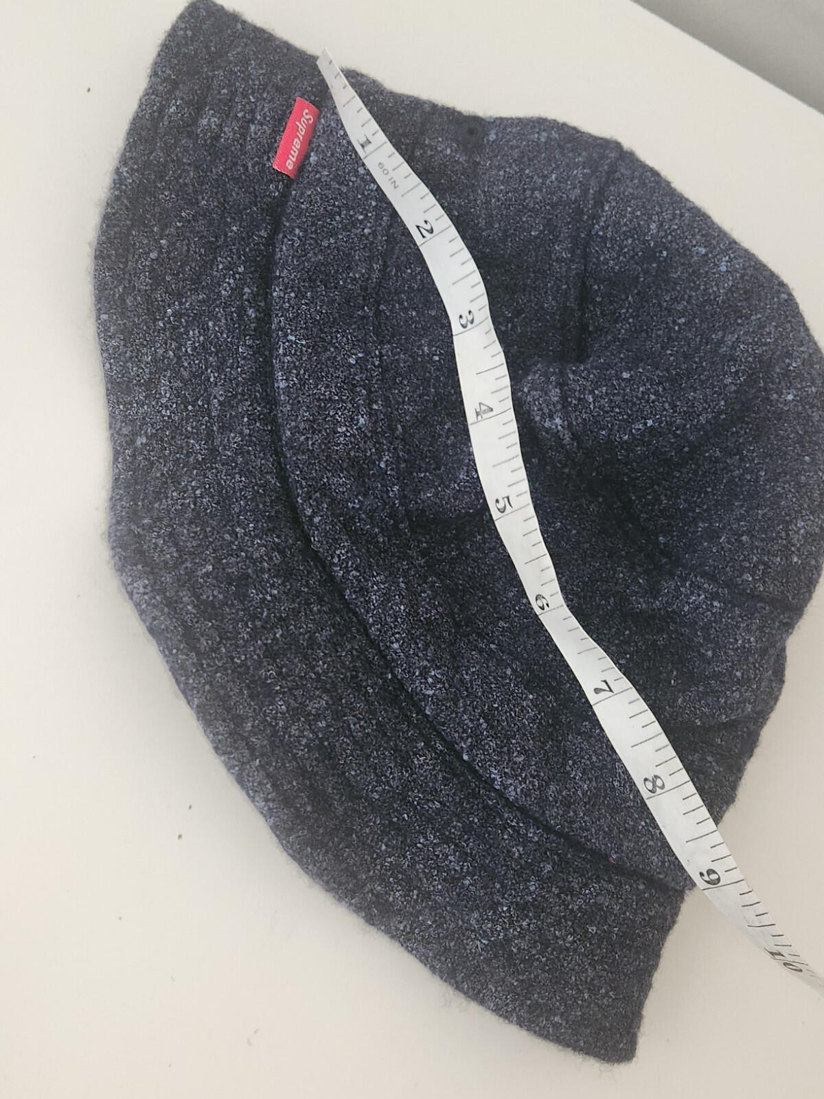 SS14 Supreme Loro Piana French Terry crusher Navy bucket hat Blue Vintage 2014
