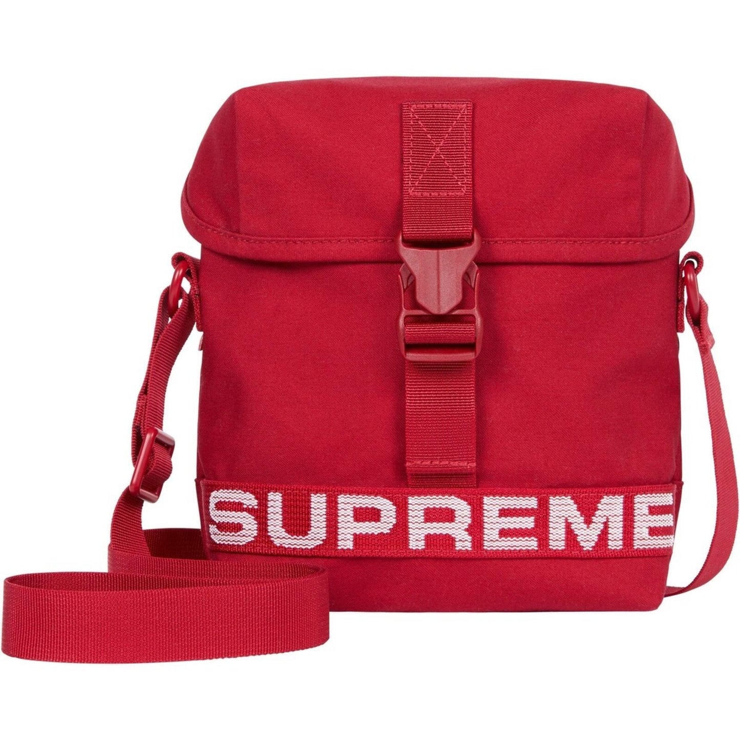 SS23 Supreme Riñonera Lateral de Hombro Roja Resistente al Agua