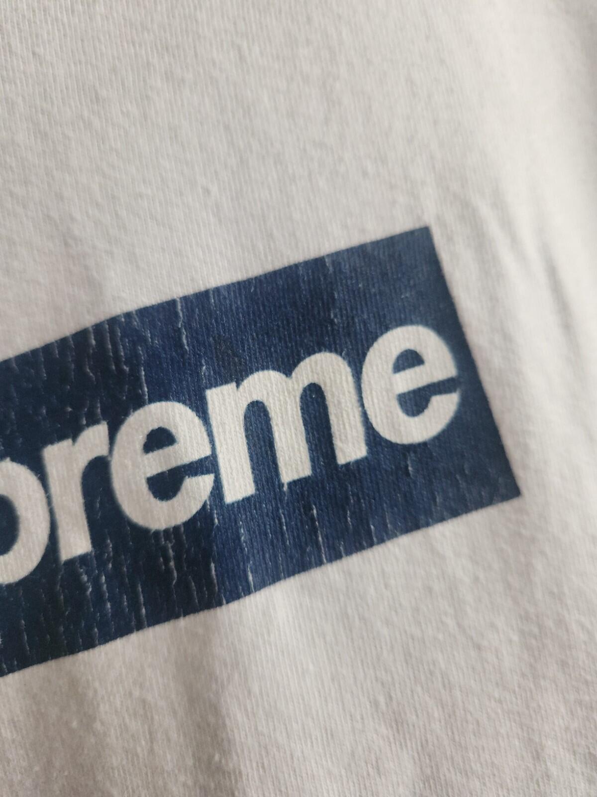 SS15 Supreme New York Yankees Box Logo white tee size M medium T-shirt USA made