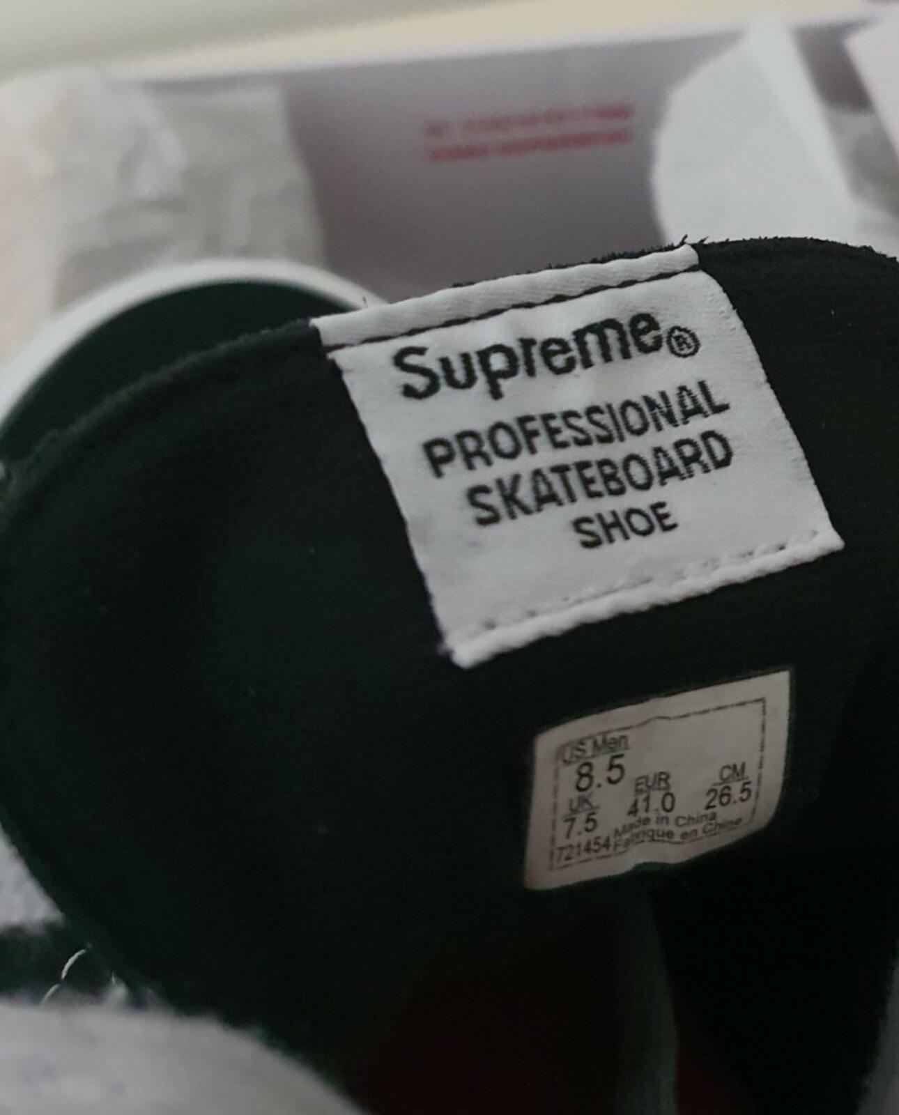 SS18 Supreme x Vans Sid Pro Turnschuhe Wildleder Schwarz
