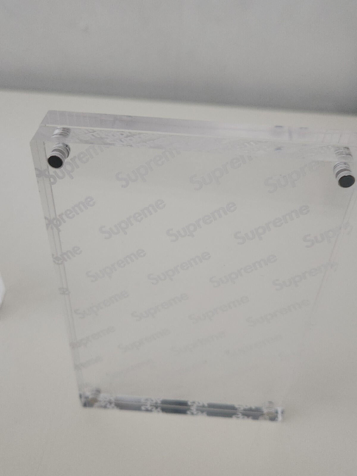 SS19 Supreme Acrylic Photo Frame (set of 2) clear Accessory