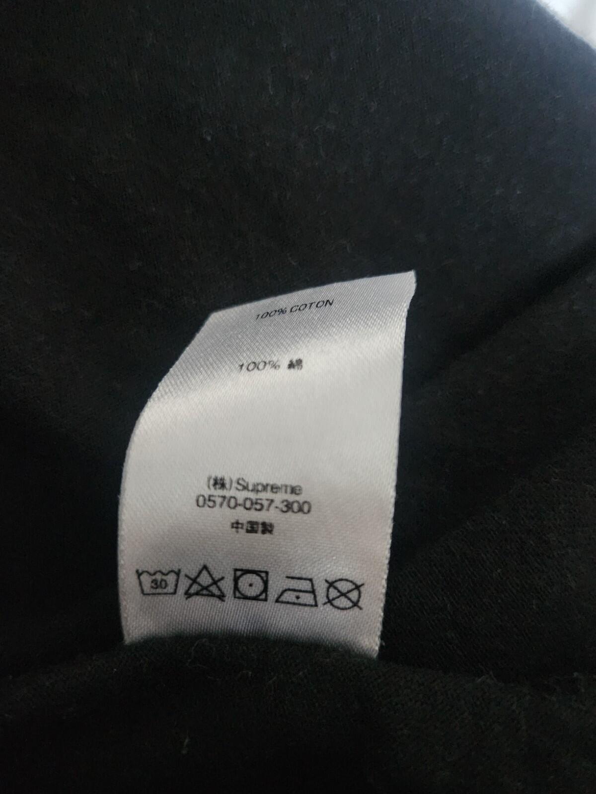 FW18 Supreme Floral Logo tee size M medium T-shirt black