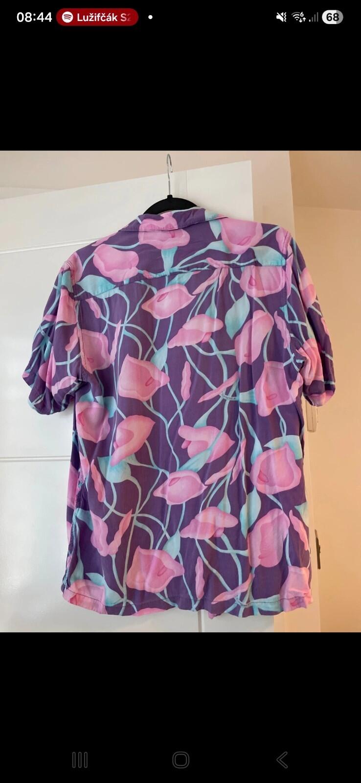 SS18 Supreme Lily Rayon Shirt Purple Size M