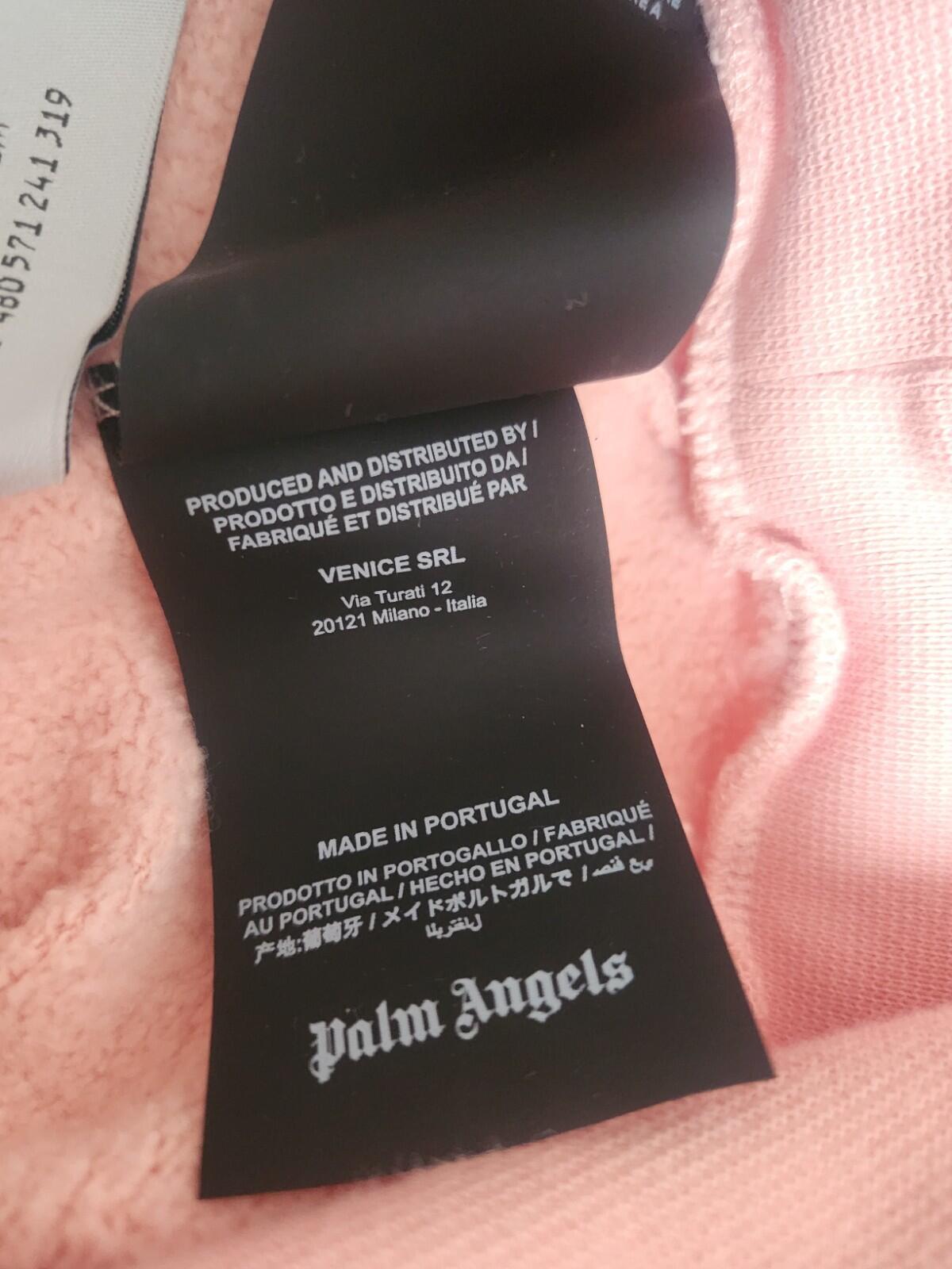 PALM ANGELS Ibiza Sprayed Hoodie Lachs Hoody 460 $ Kapuzenpullover S klein