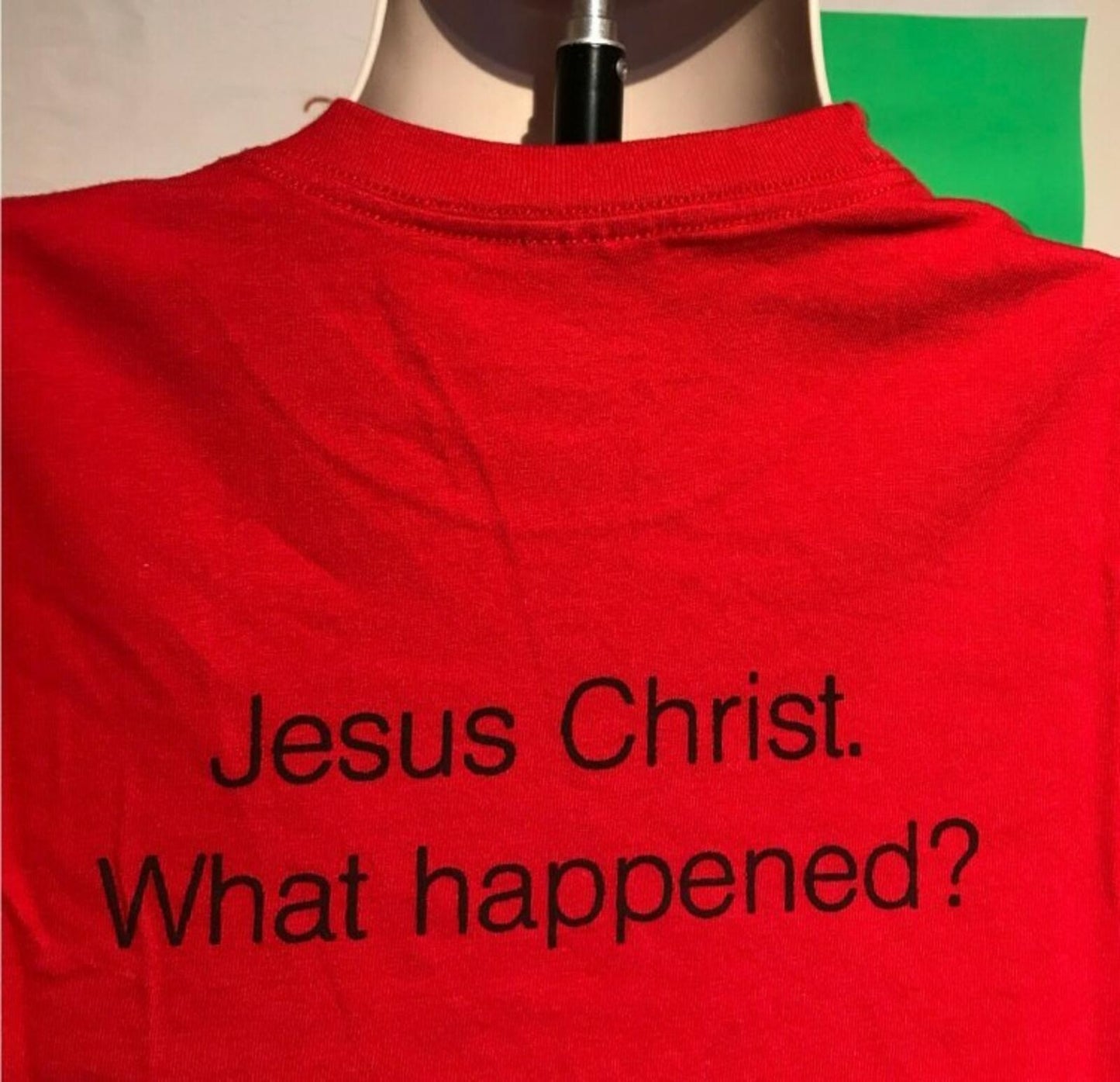SS15 Supreme KIDS Hand Tee Red Size M Jesus Christ What Happened?