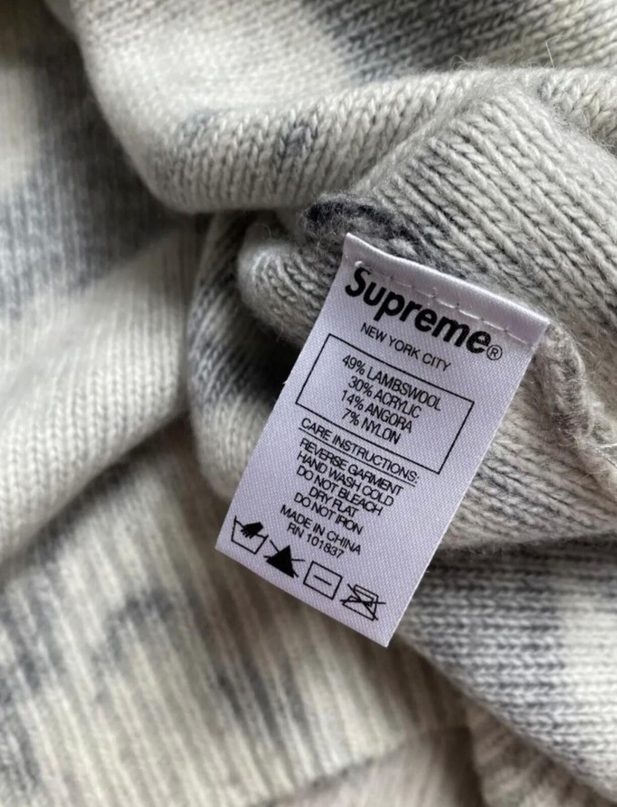 SS19 Supreme Printed Floral Angora sweater lambswool black size XL black jumper