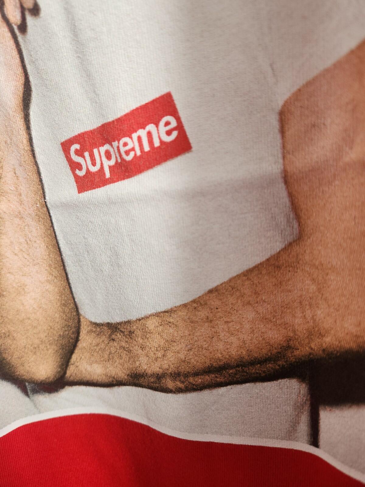 SS16 Supreme x Morrissey Photo Tee Red Size L